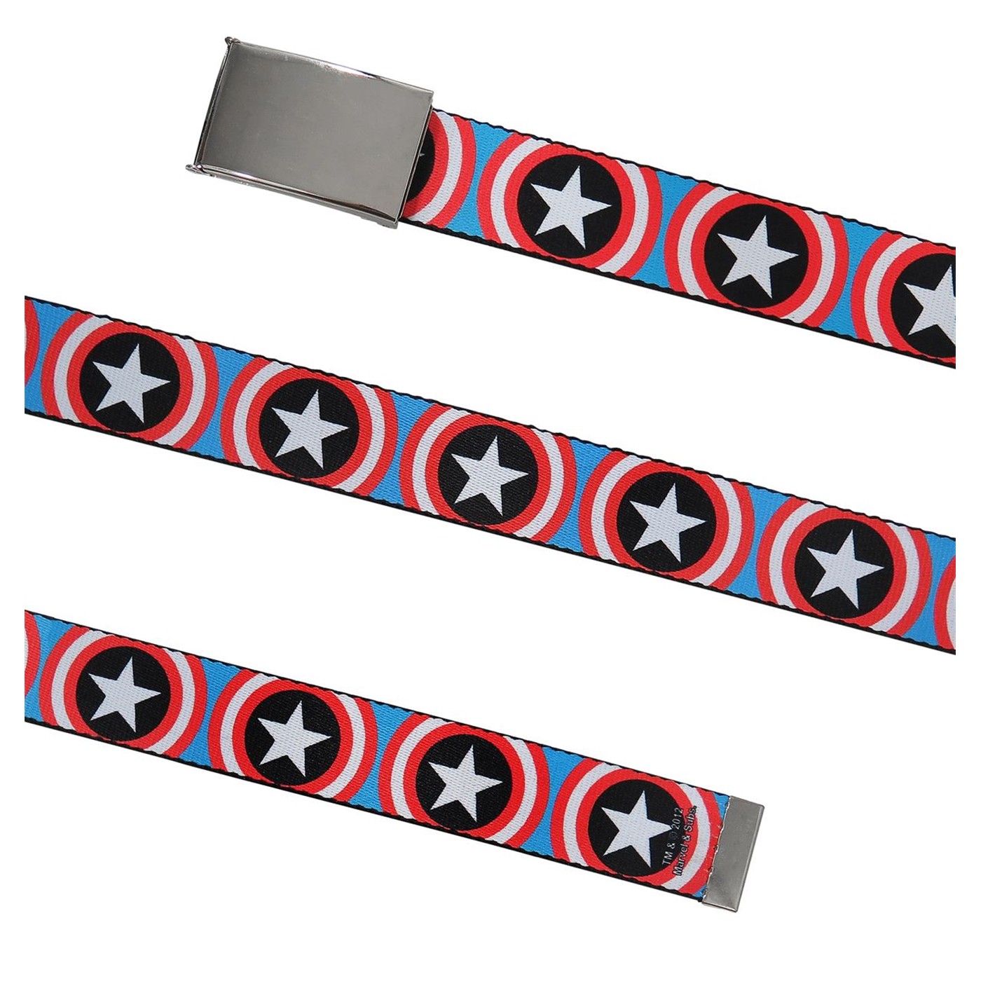 Captain America Vibranium Shields Web Belt, Red