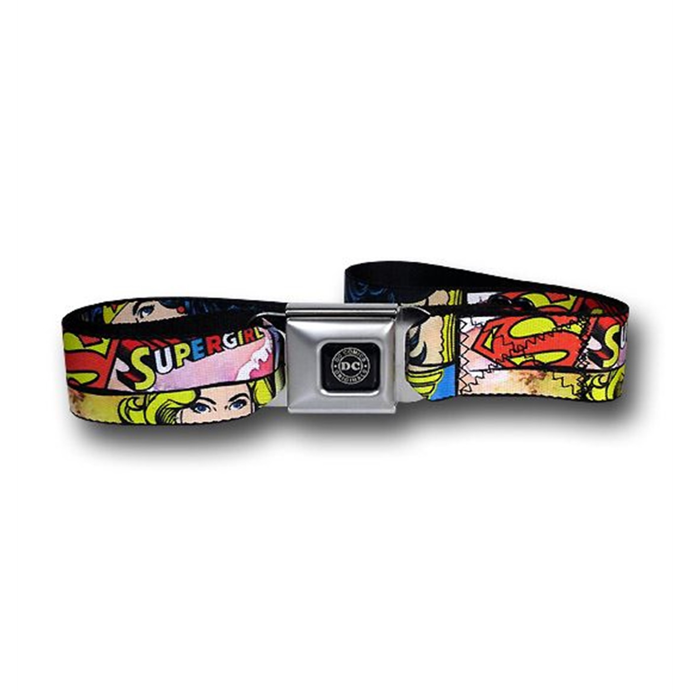 Wonder Woman  Supergirl And Batgirl Seatbelt Belt, Grey