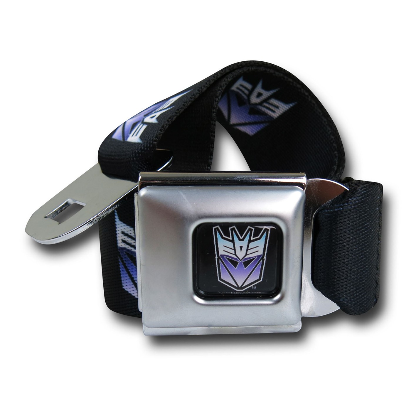 Transformers Decepticon Symbols Seatbelt Belt, Black