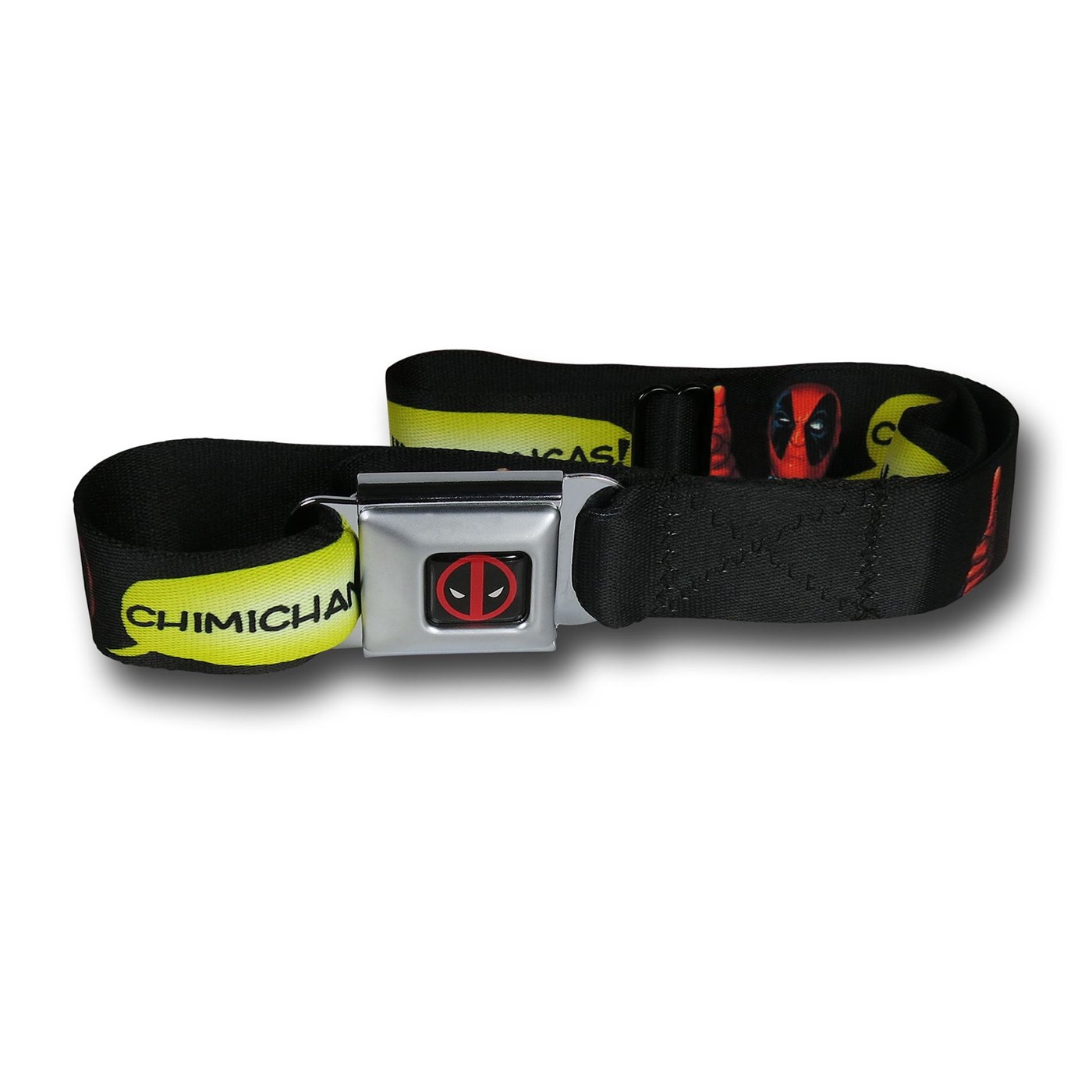 Deadpool Chimichangas Seatbelt Belt, Black