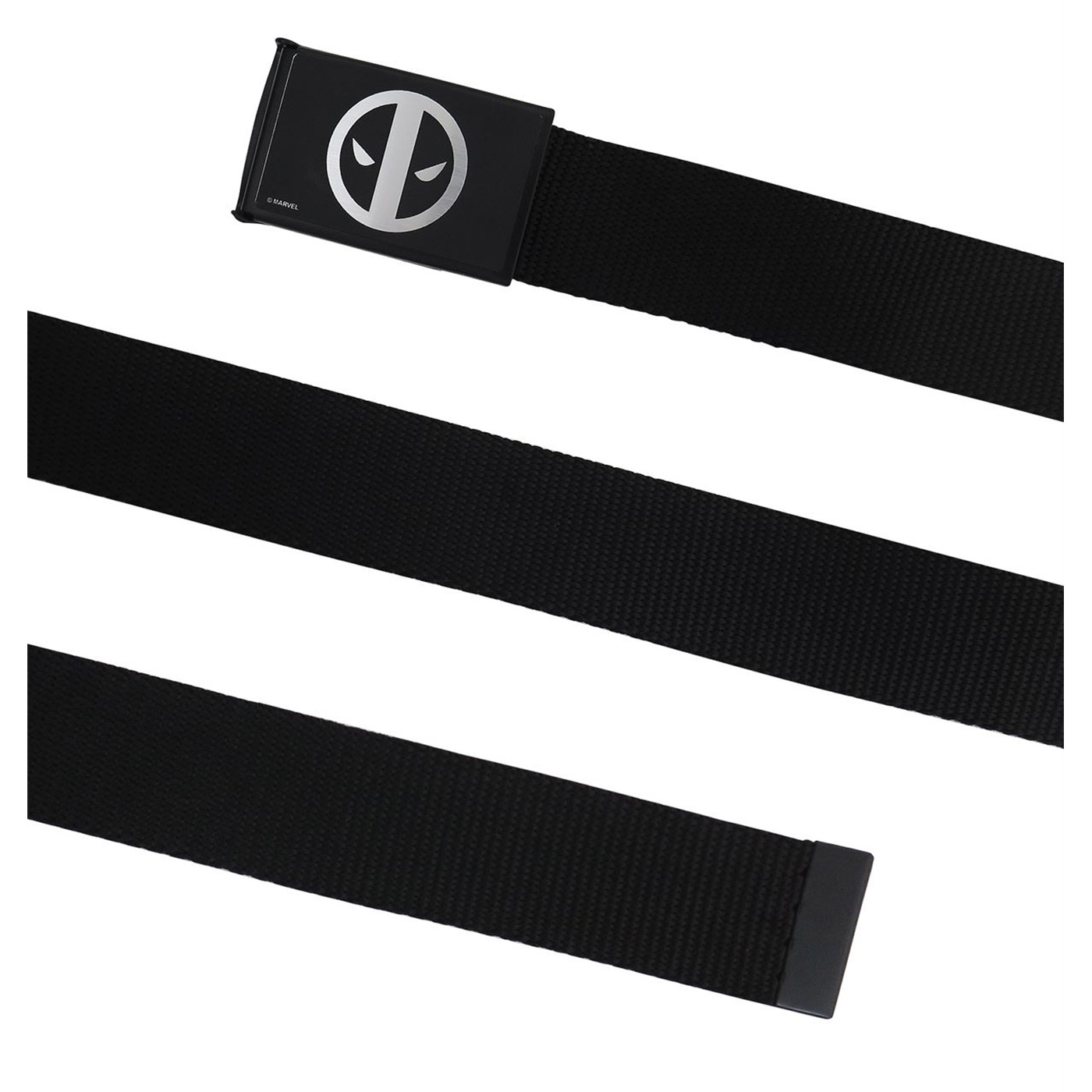 Deadpool Symbol Black Web Belt, Black