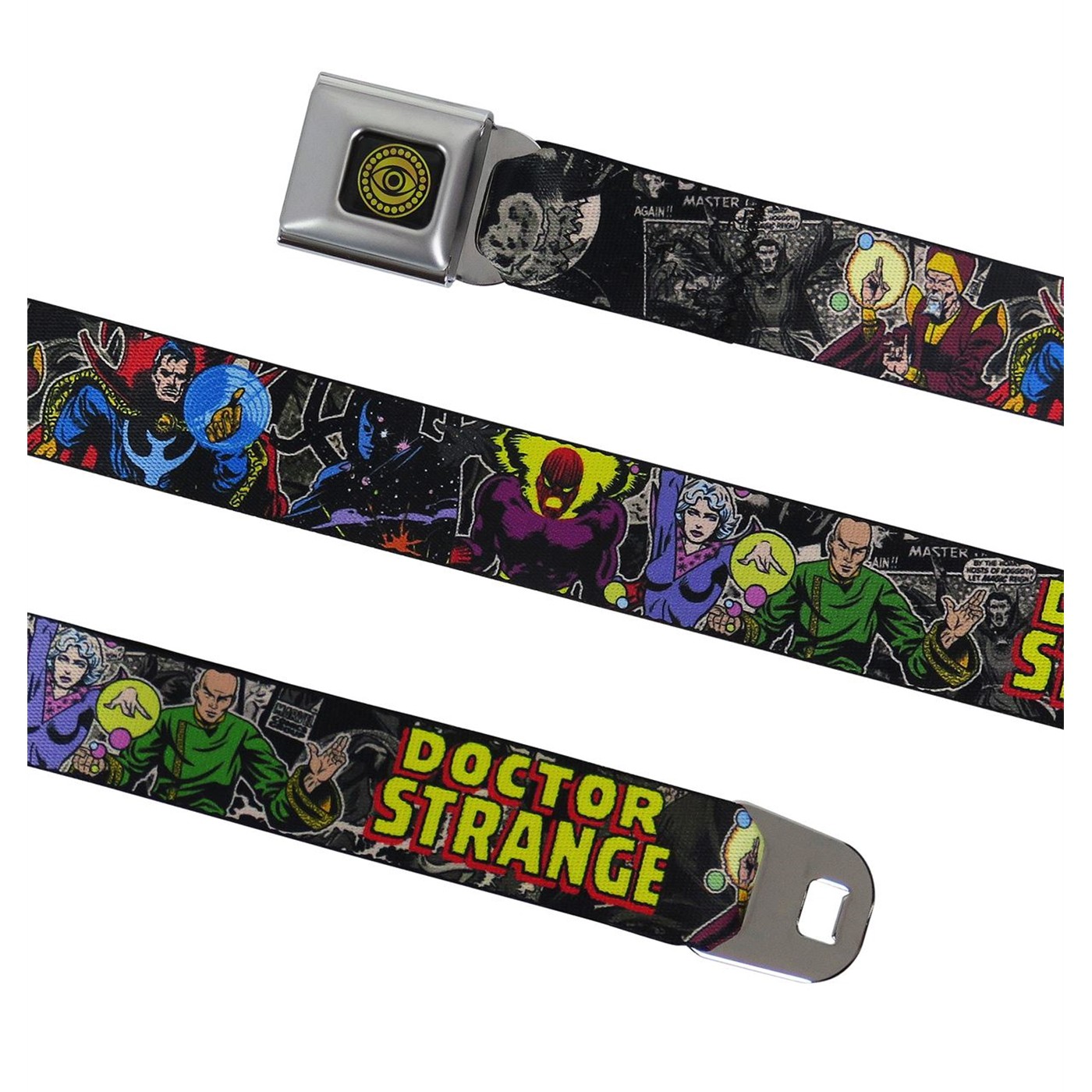 Dr. Strange Comic Dimensions Seatbelt Belt, Black