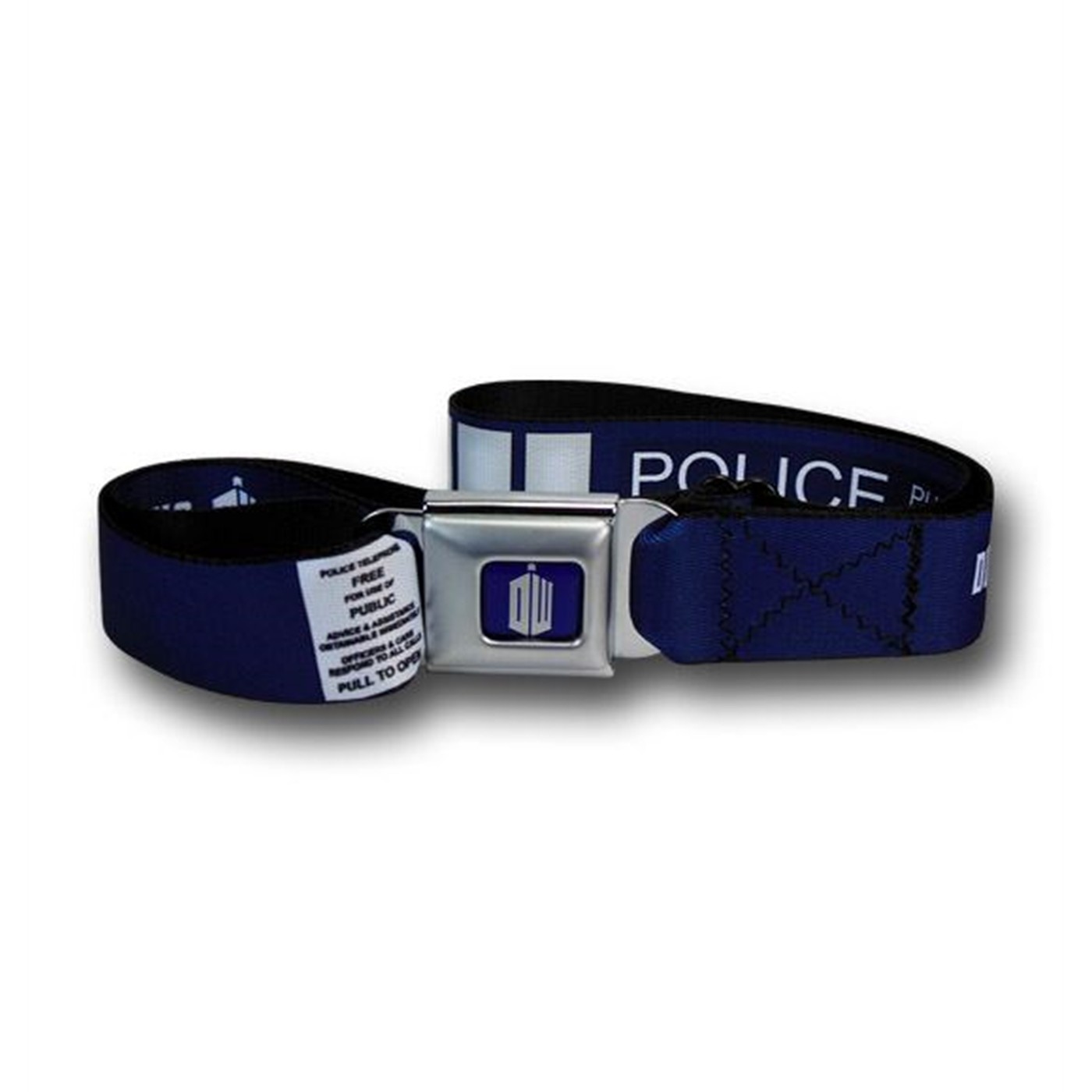 Doctor Who Tardis Seatbelt Belt, Blue