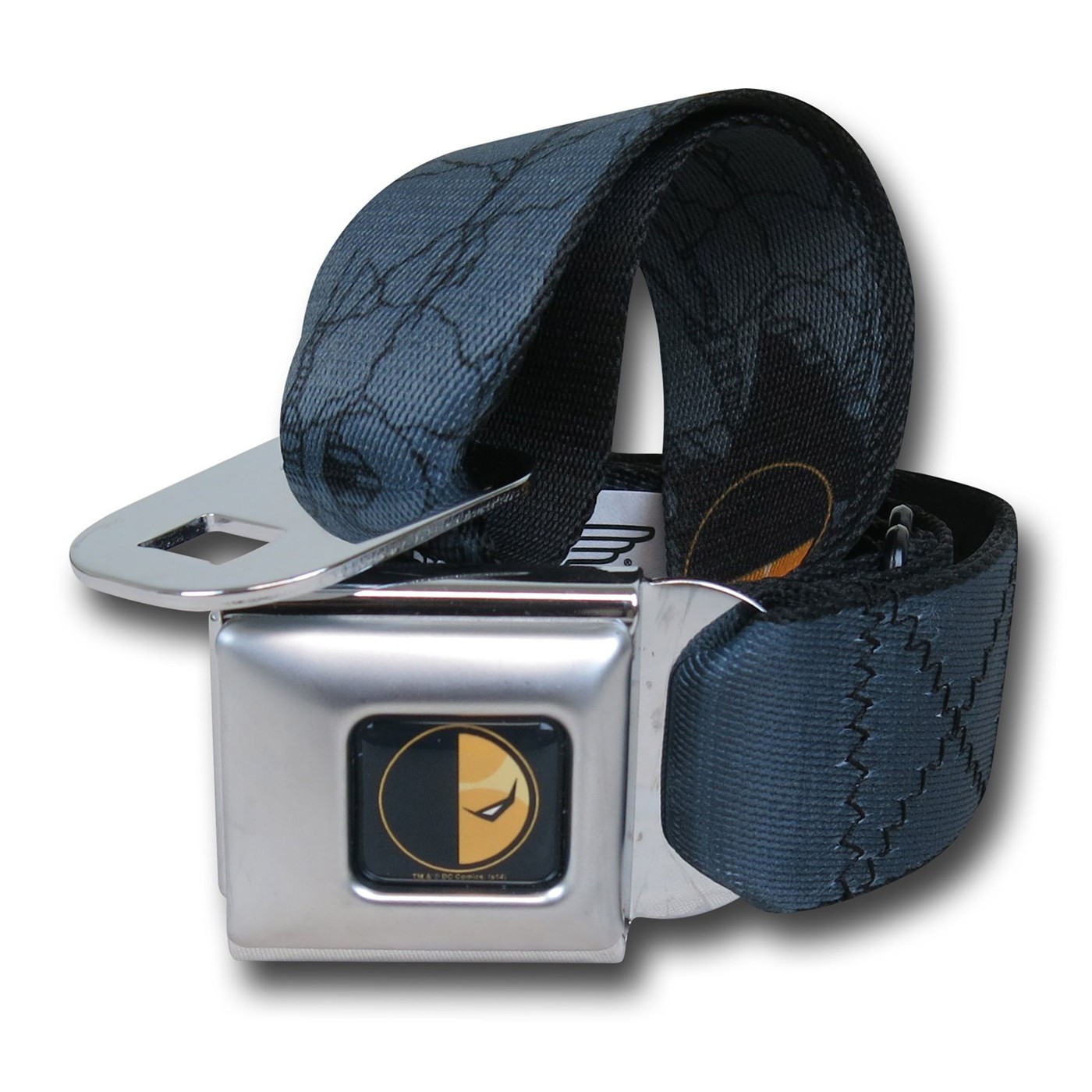 Deathstroke Heads Seatbelt Belt, Grey