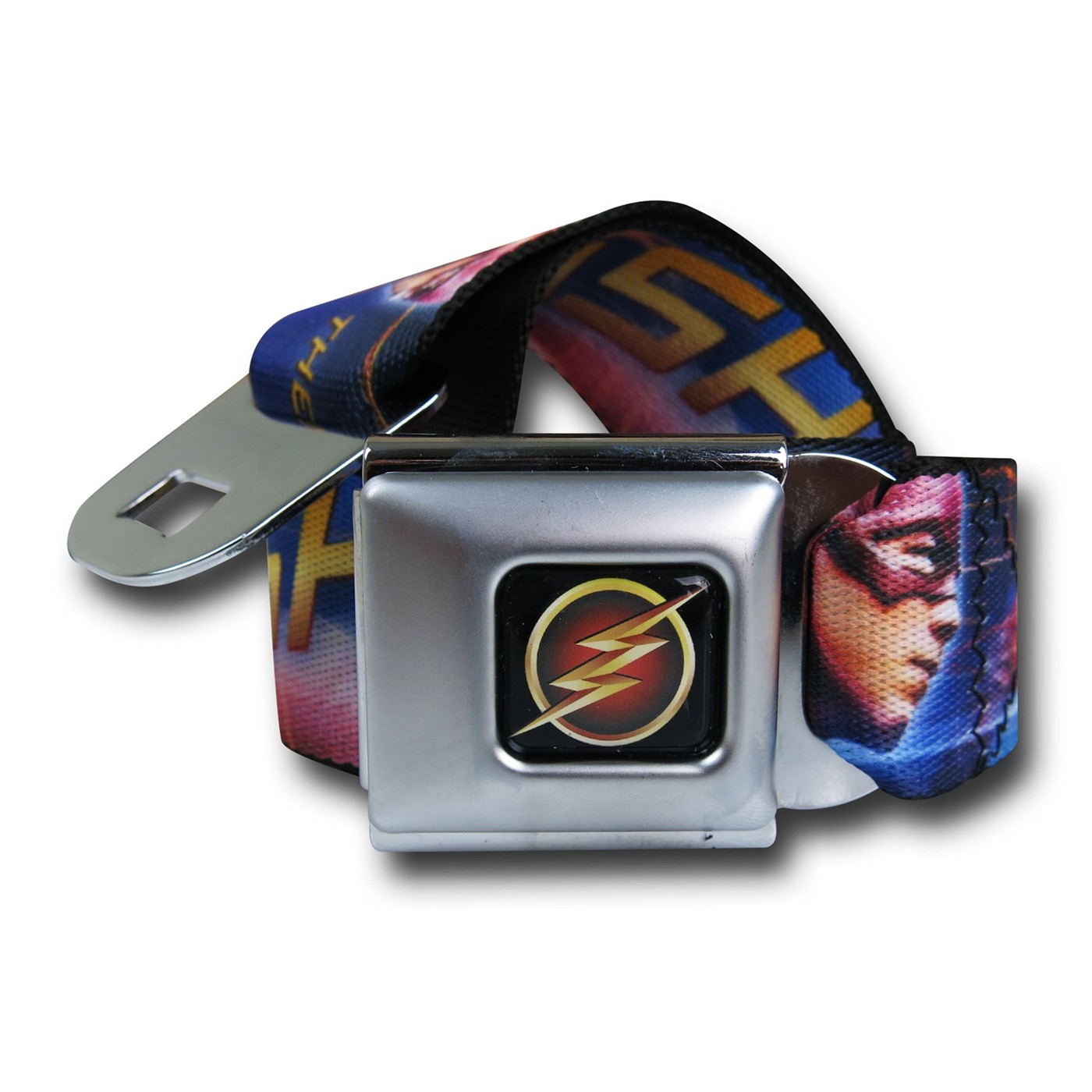 Flash TV Show Seatbelt Belt, Red