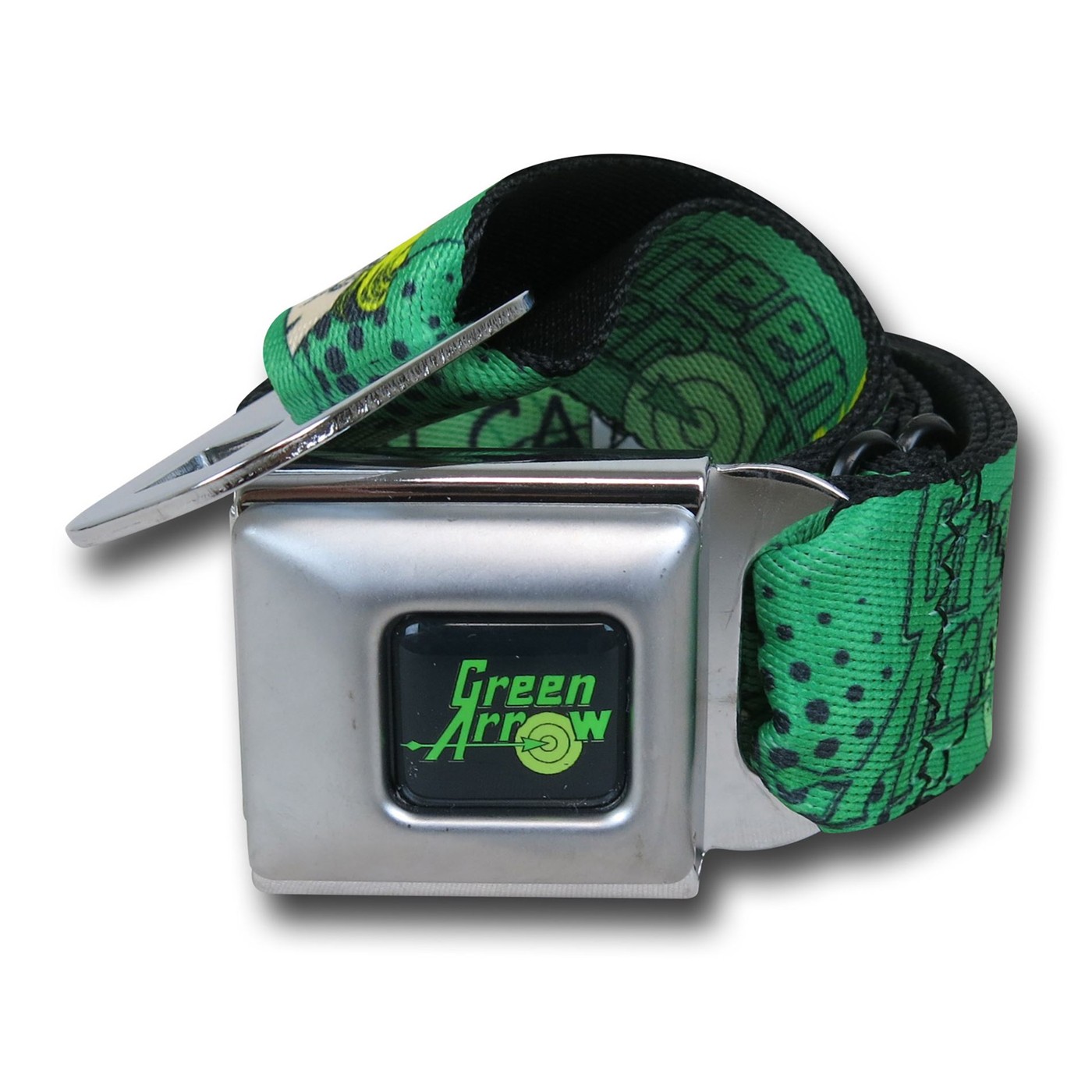 Green Arrow One Man Seatbelt Belt, Green