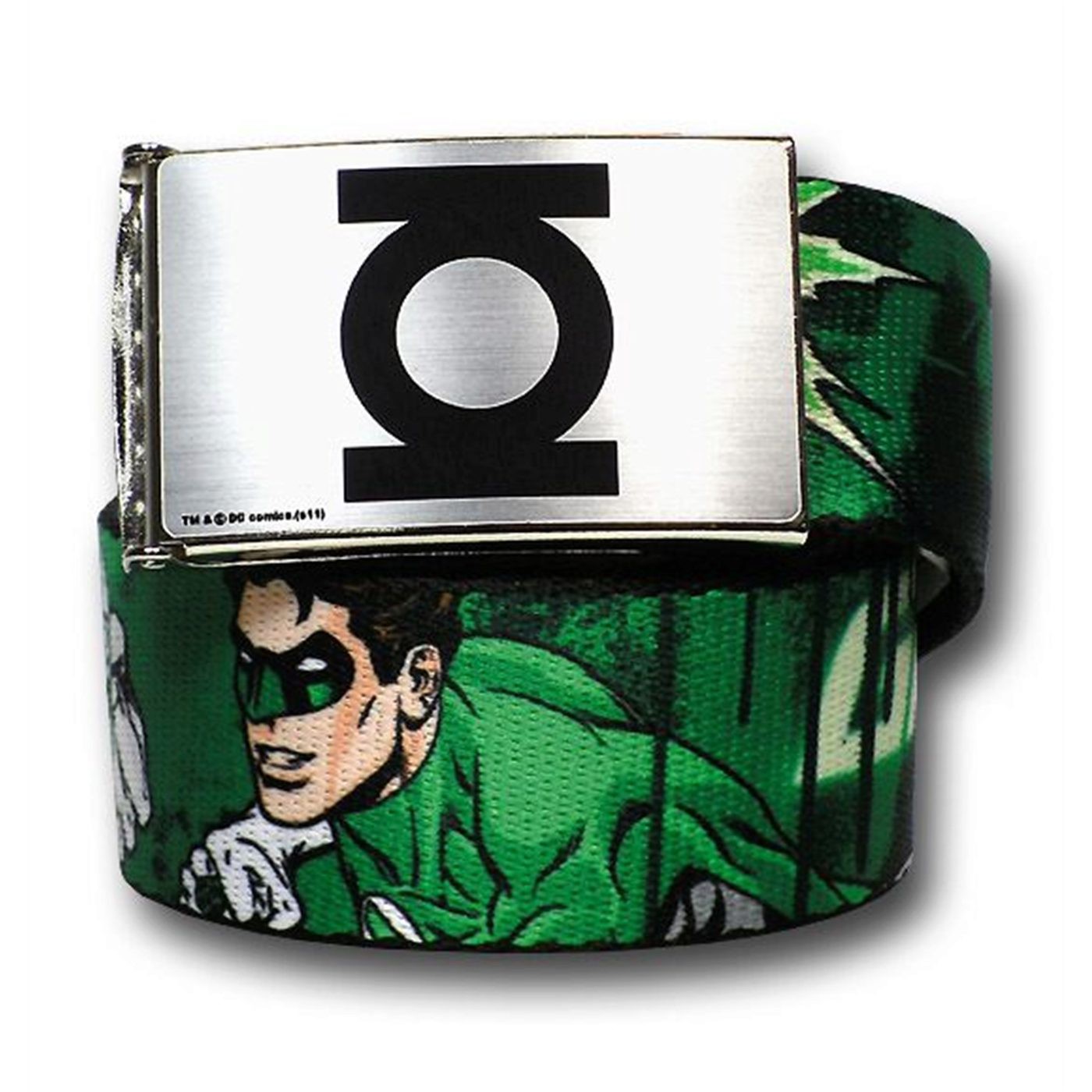 Green Lantern Hal Jordan Symbols Youth 1.0 Web Belt, Green