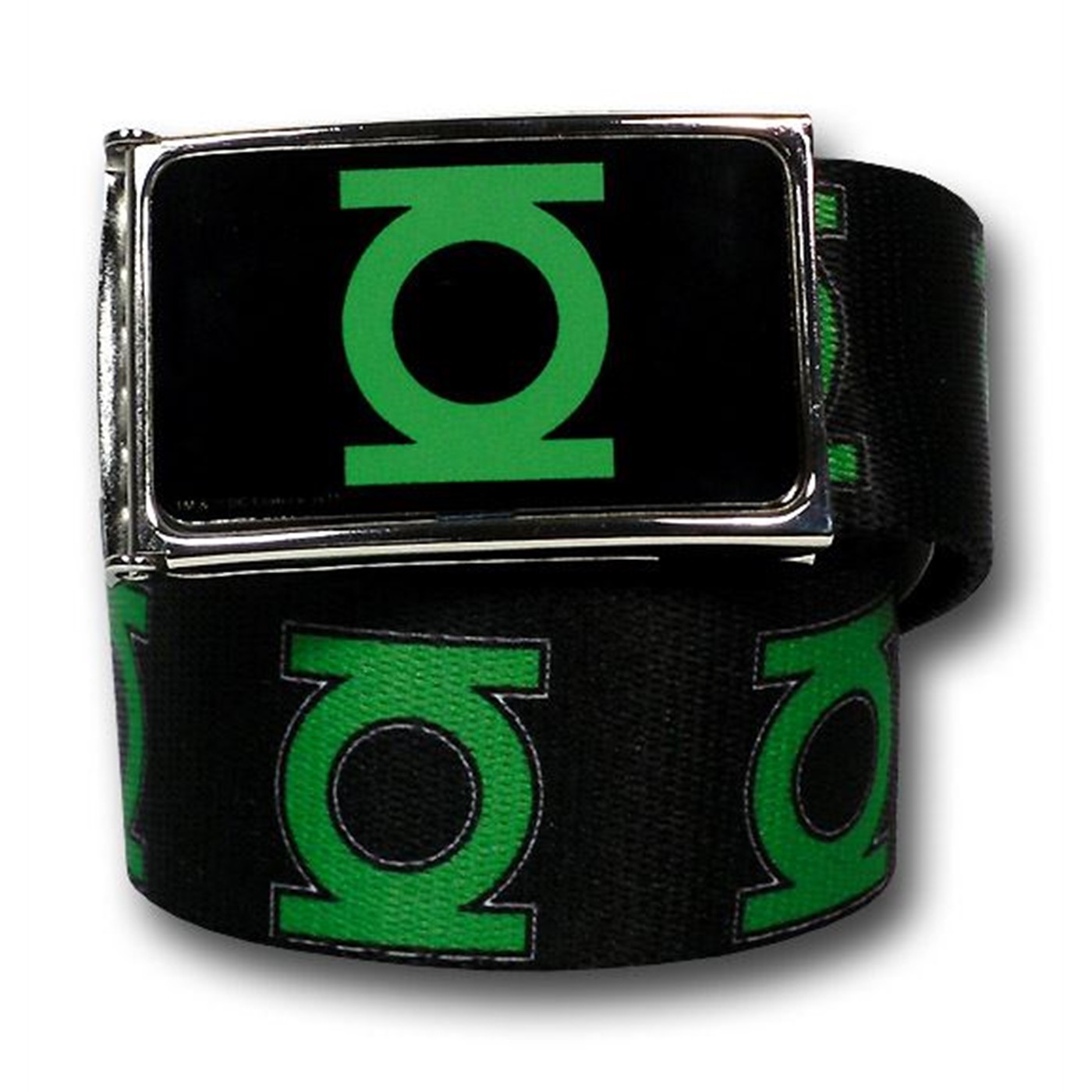 Green Lantern Symbols Black Web Belt, Black
