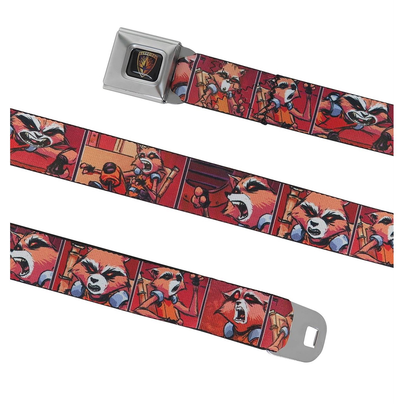 GOTG Rocket Raccoon Seatbelt Belt, Red