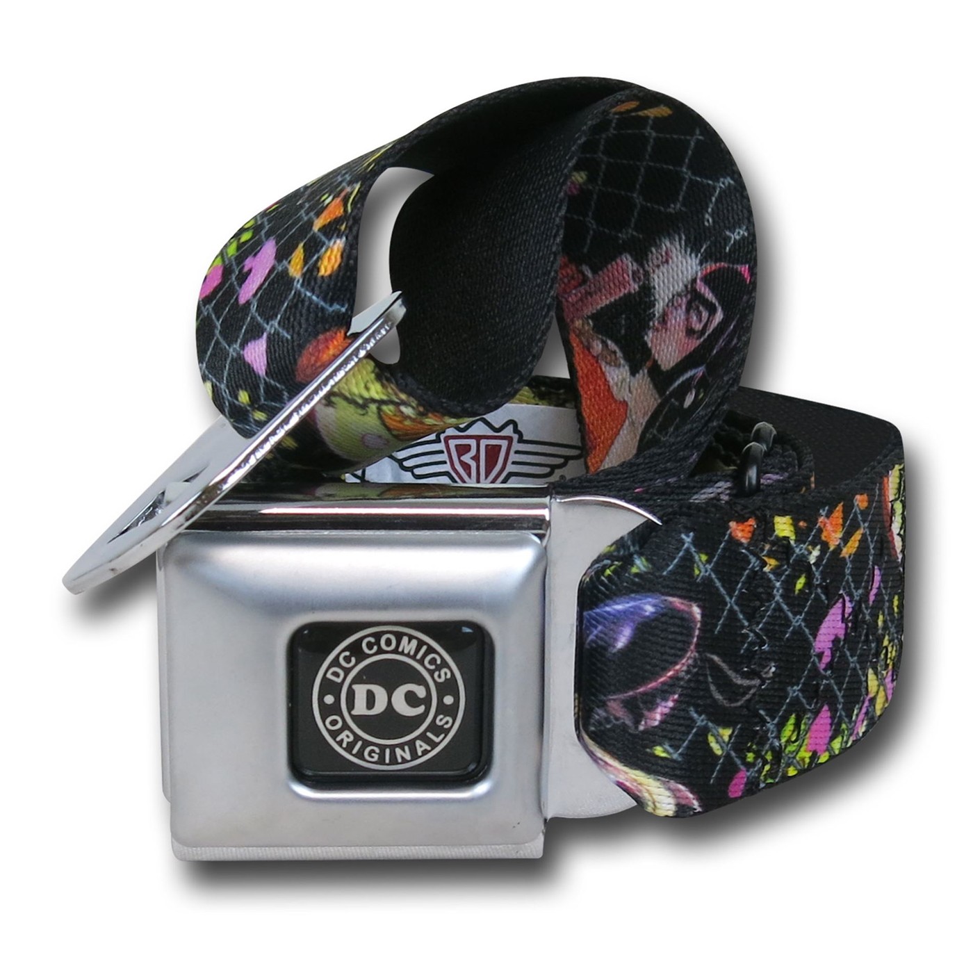 Gotham Sirens Seatbelt Belt, Black