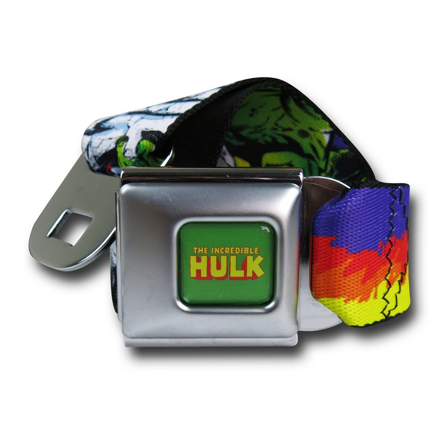 Hulk Retro Seatbelt Belt, Green