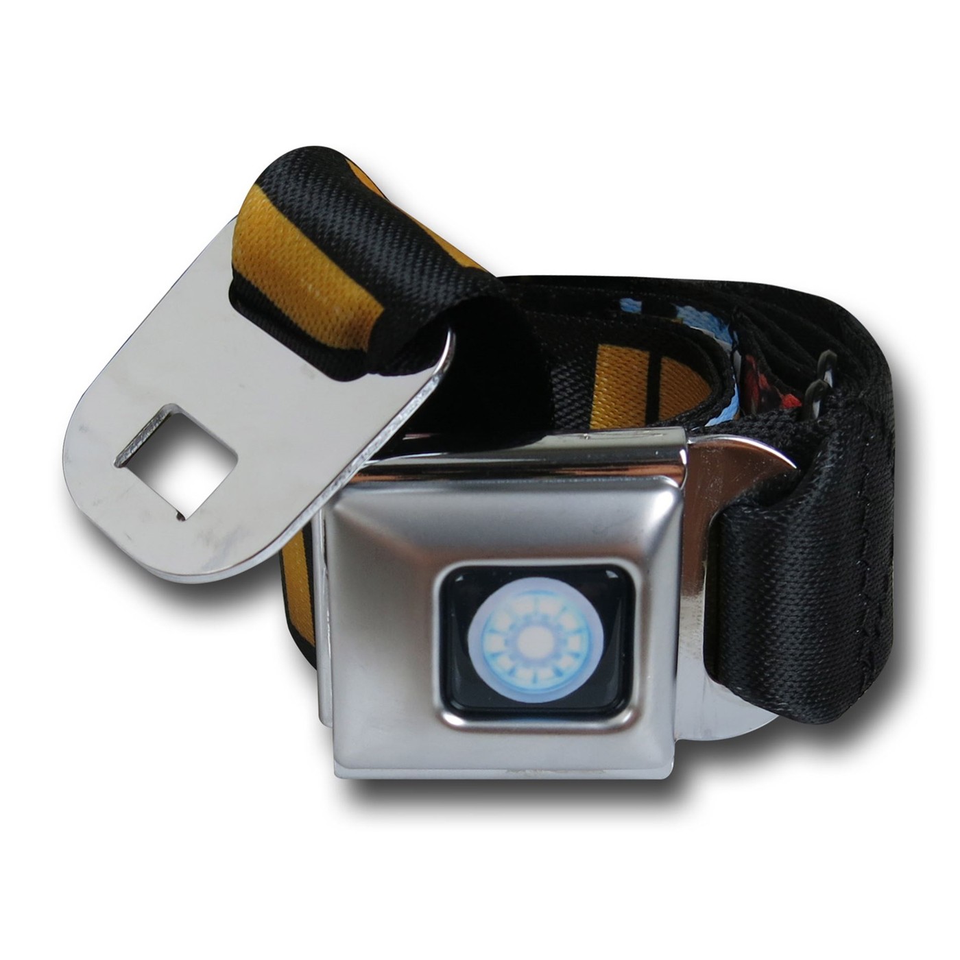 Iron Man I Am Iron Man Seatbelt Belt, Black