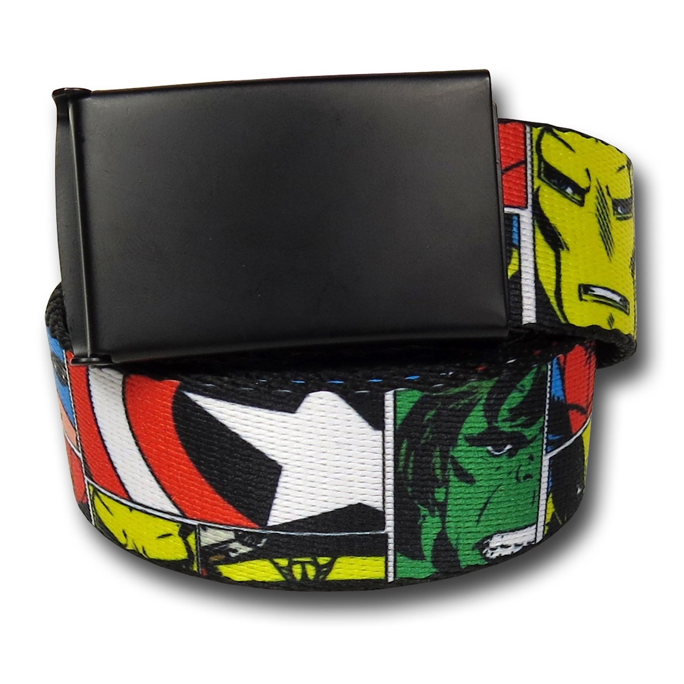 Marvel Hero Squares Web Belt, Black