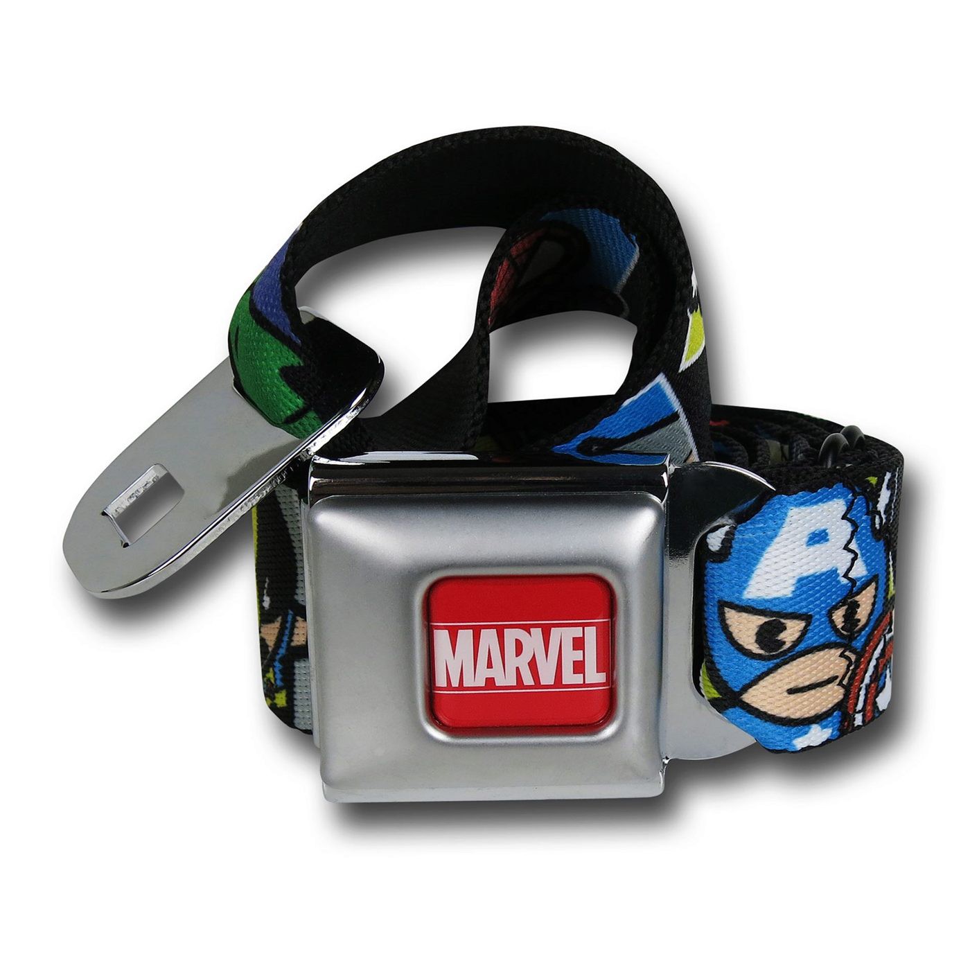 Marvel Kawaii Seatbelt Belt, Black
