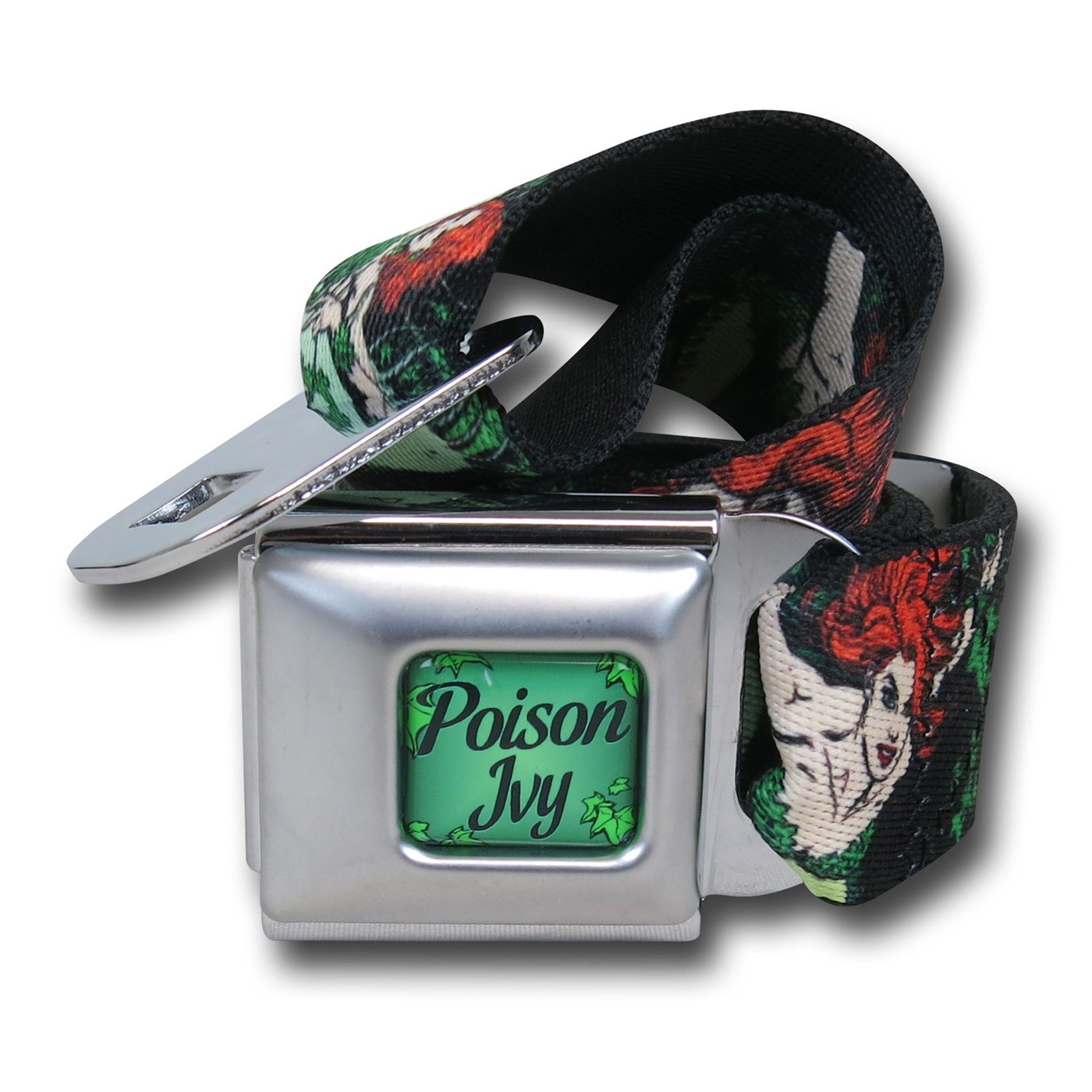 Poison Ivy Image Seatbelt Belt, Black