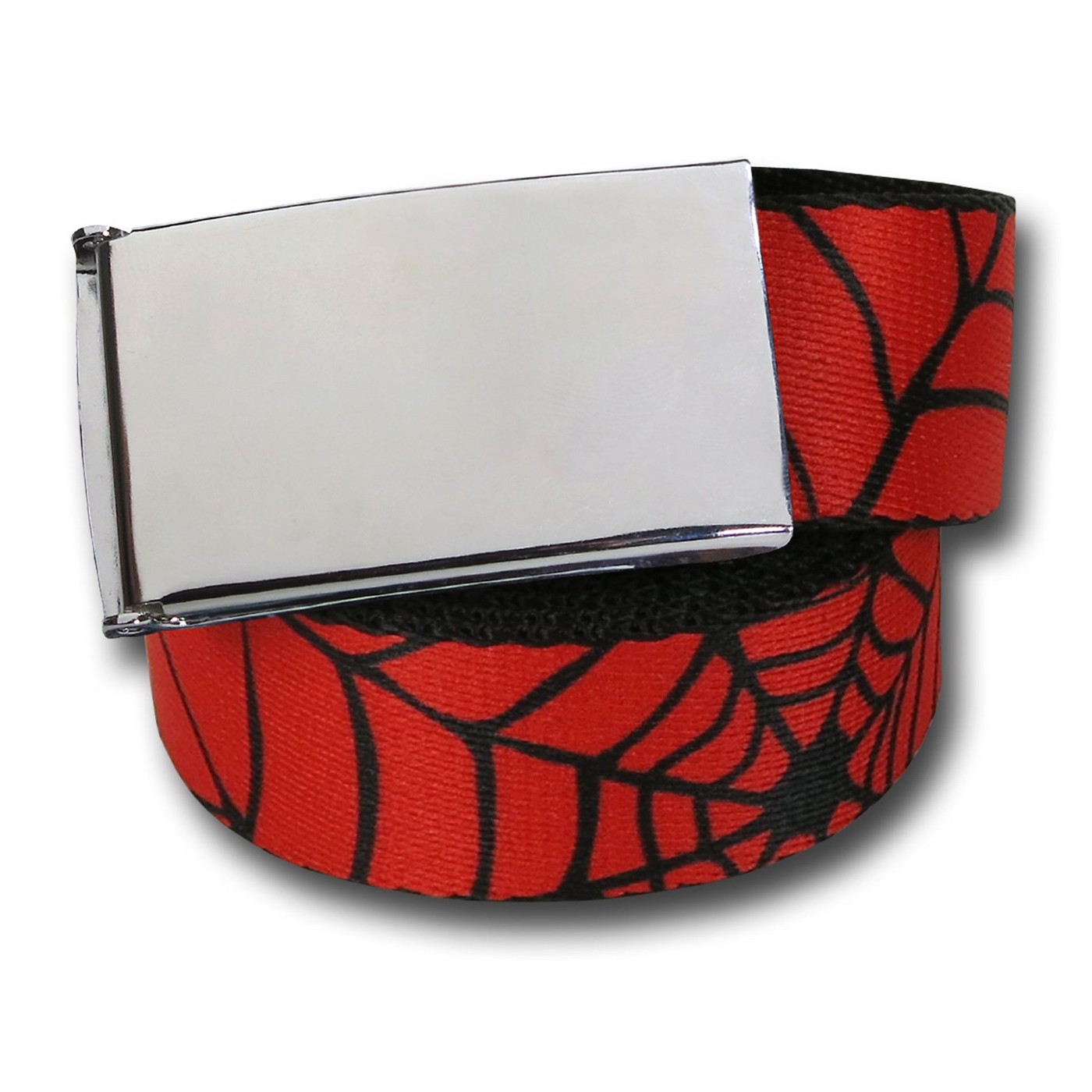 Spiderman Webs Web Adult Belt, Red