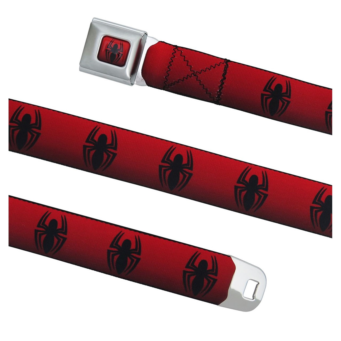 Ultimate Spider-Man Symbol Seatbelt Belt, Red