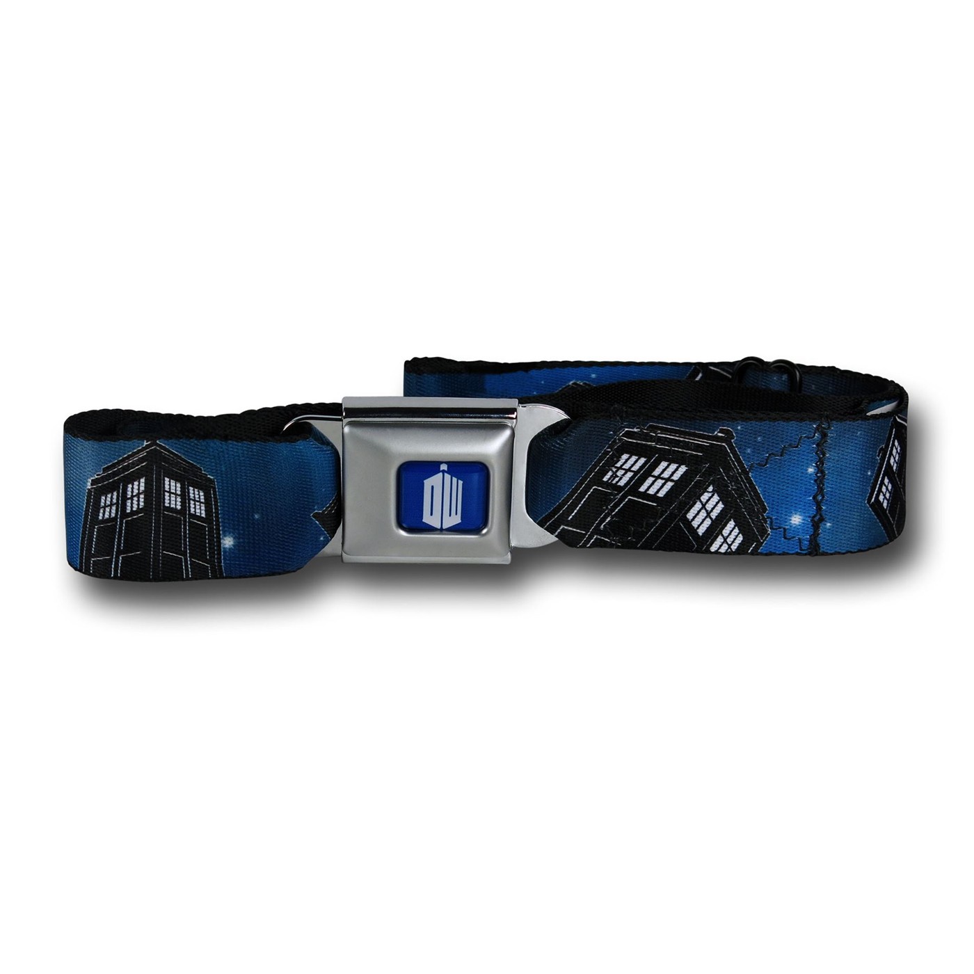 Doctor Who Repeating Tardis Seatbelt Belt, Black