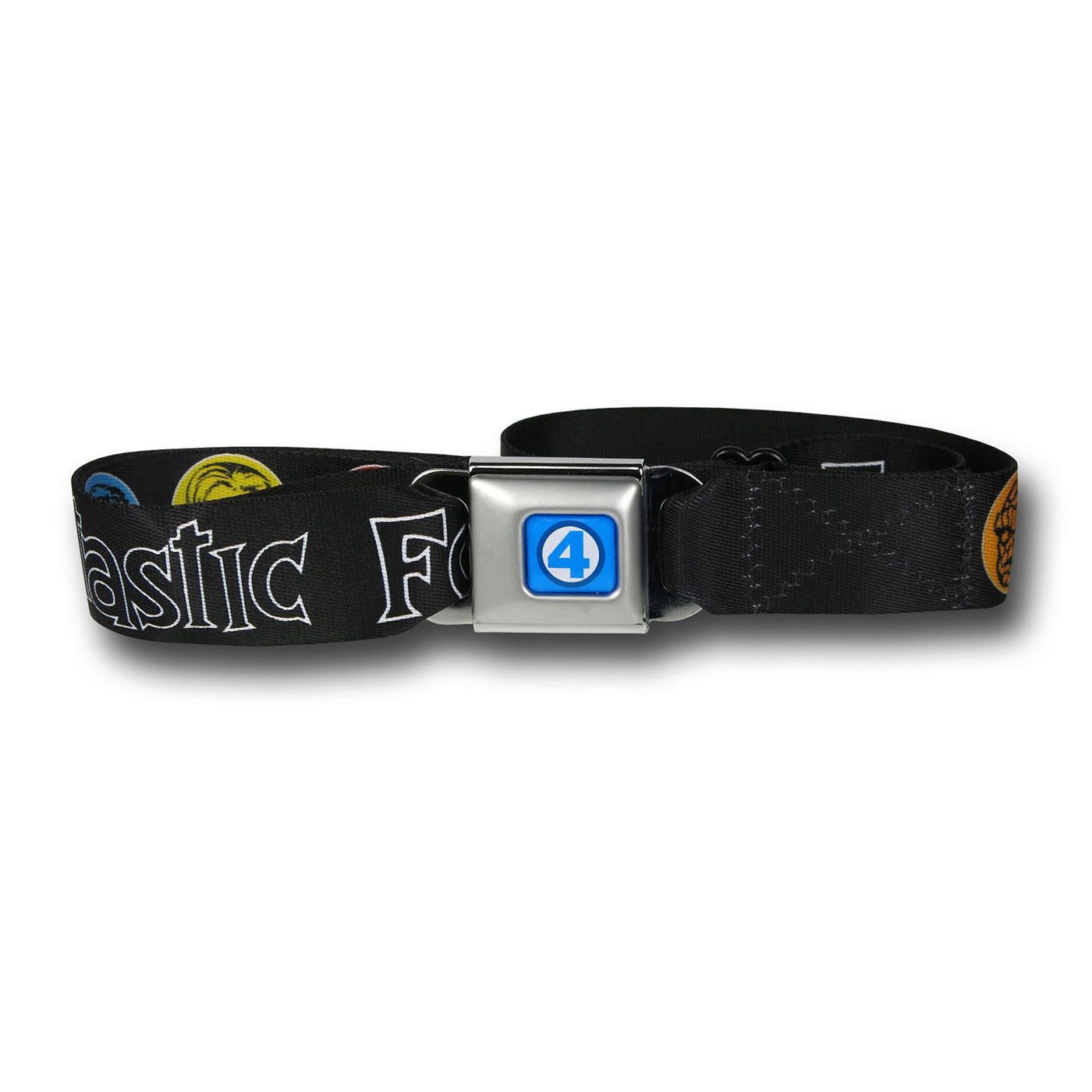 Fantastic Four Retro Seatbelt Belt, Black