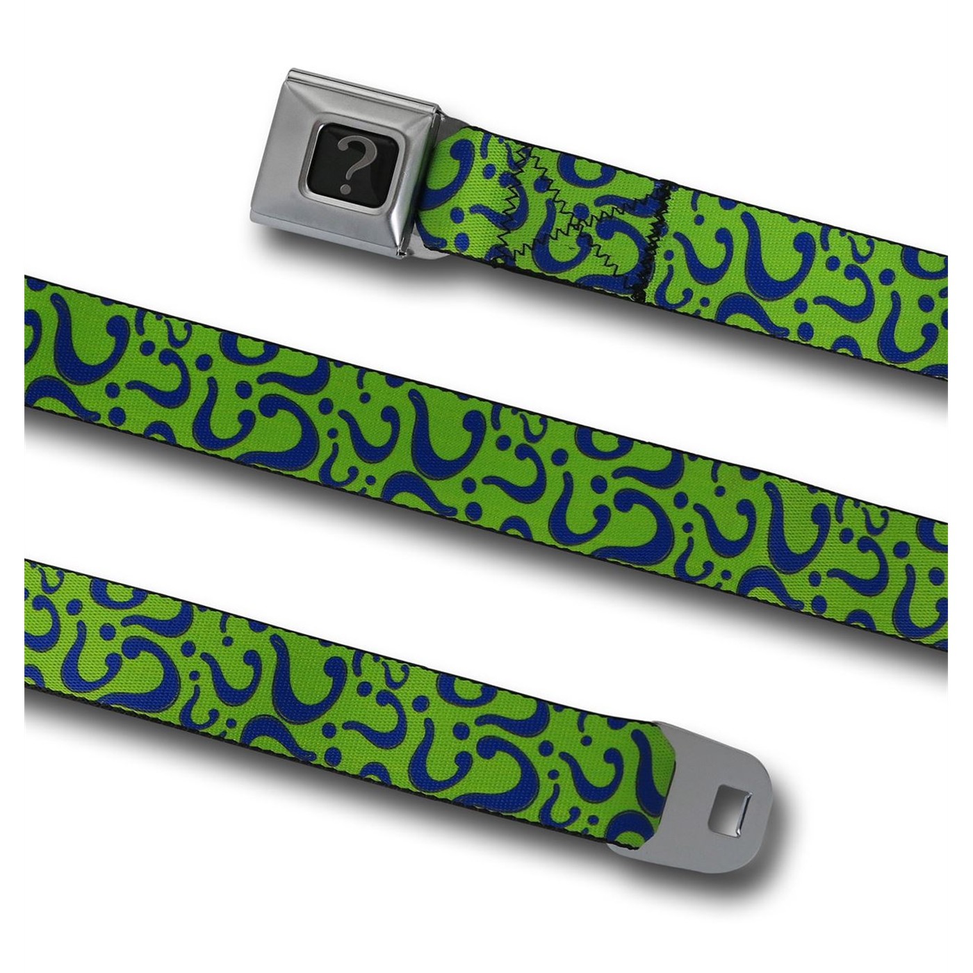 Riddler Symbol Seatbelt Belt, Green