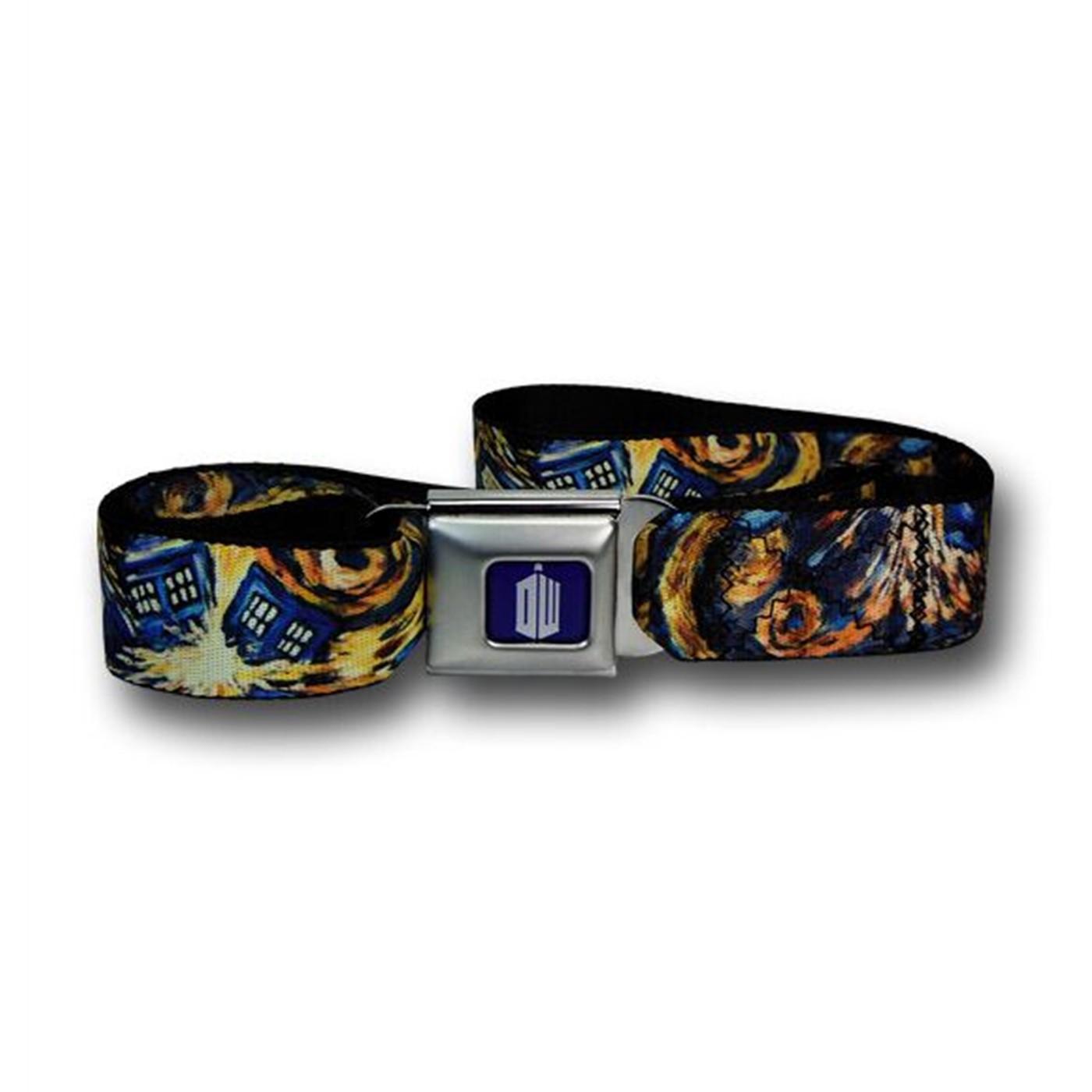 Doctor Who Starry Tardis Night Seatbelt Belt, Blue