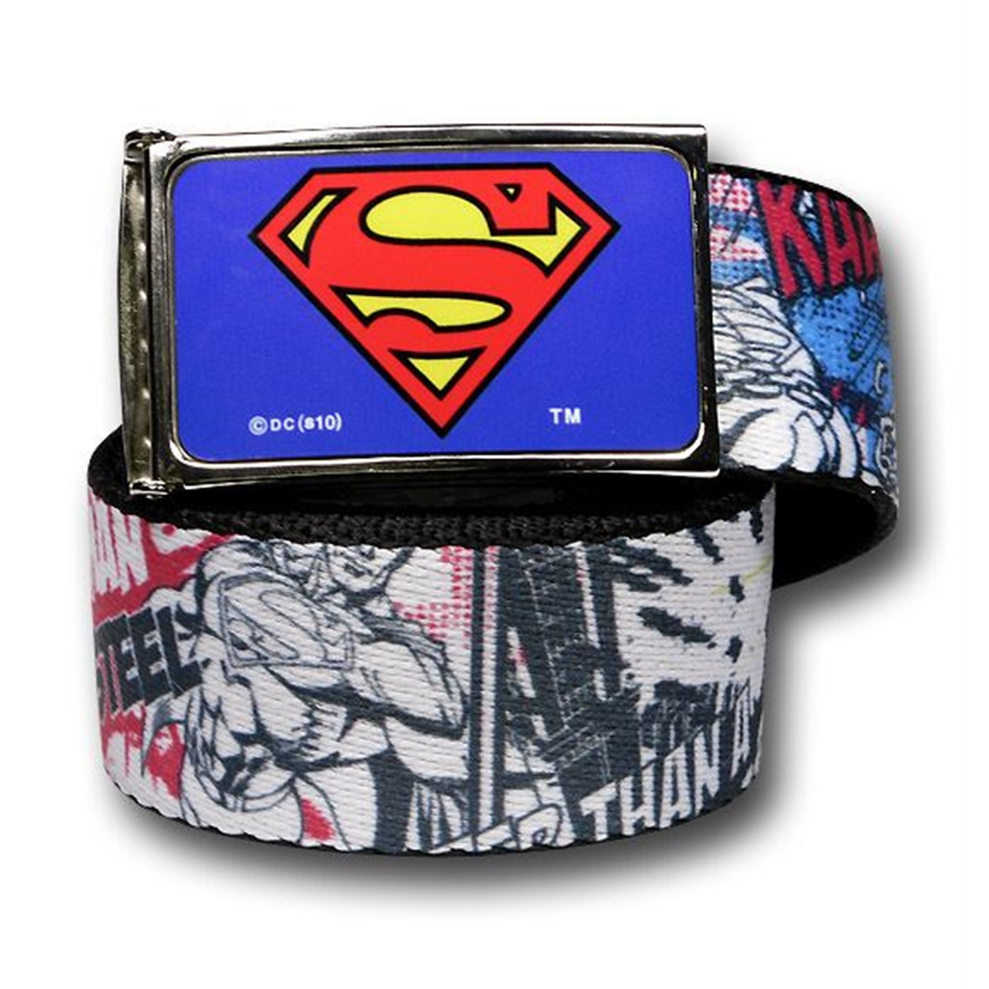 Superman Comic Web Belt, Blue