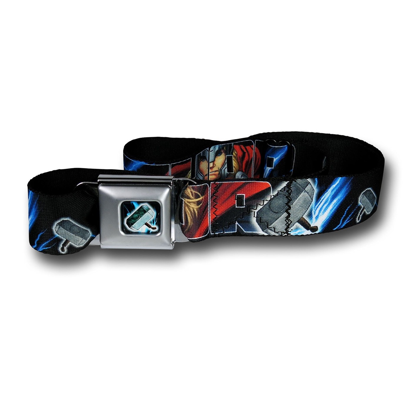 Thor Letters Seatbelt Belt, Black