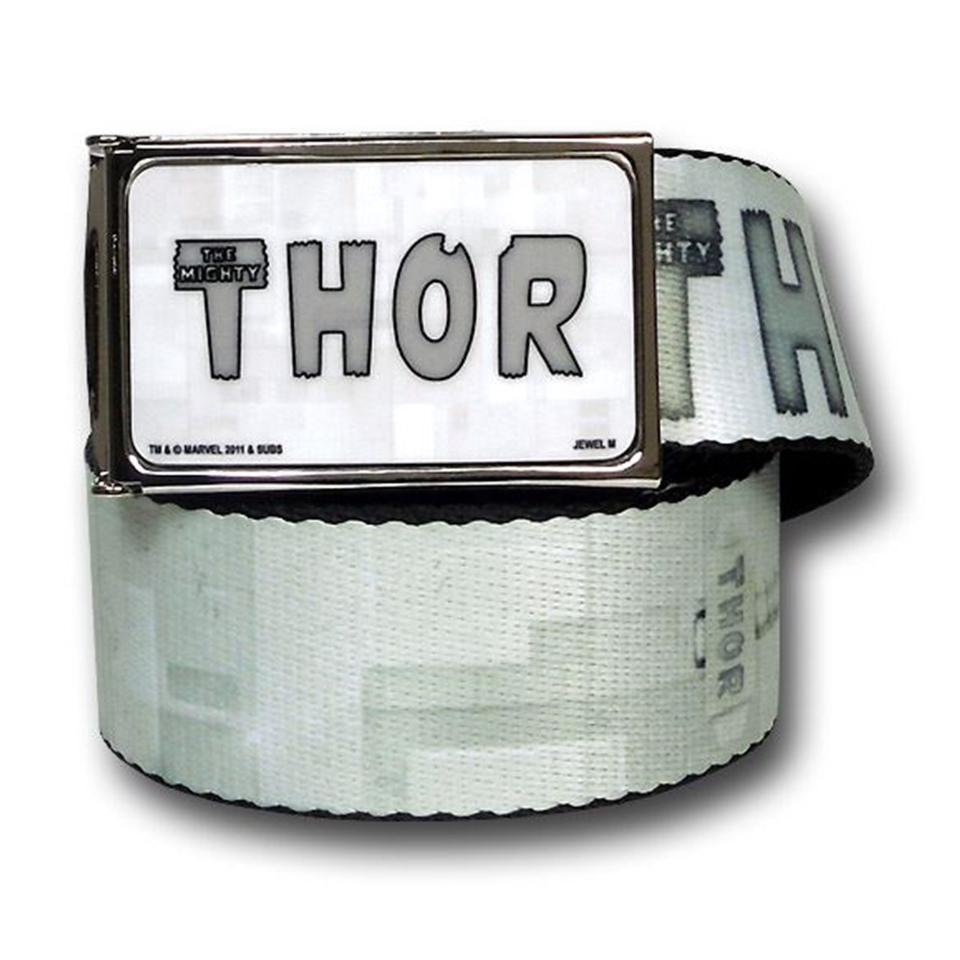 Thor Mjolnir Web Belt, White
