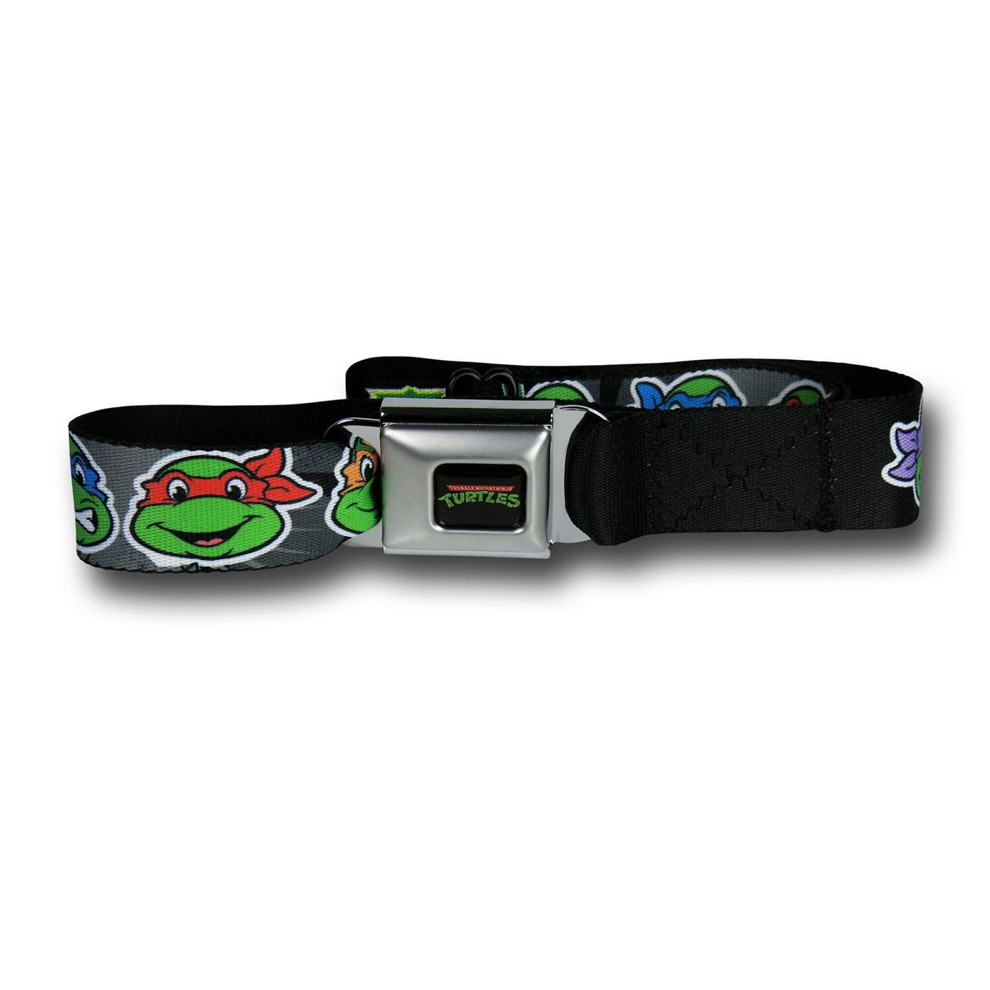 TMNT Heads Seatbelt Belt, Black