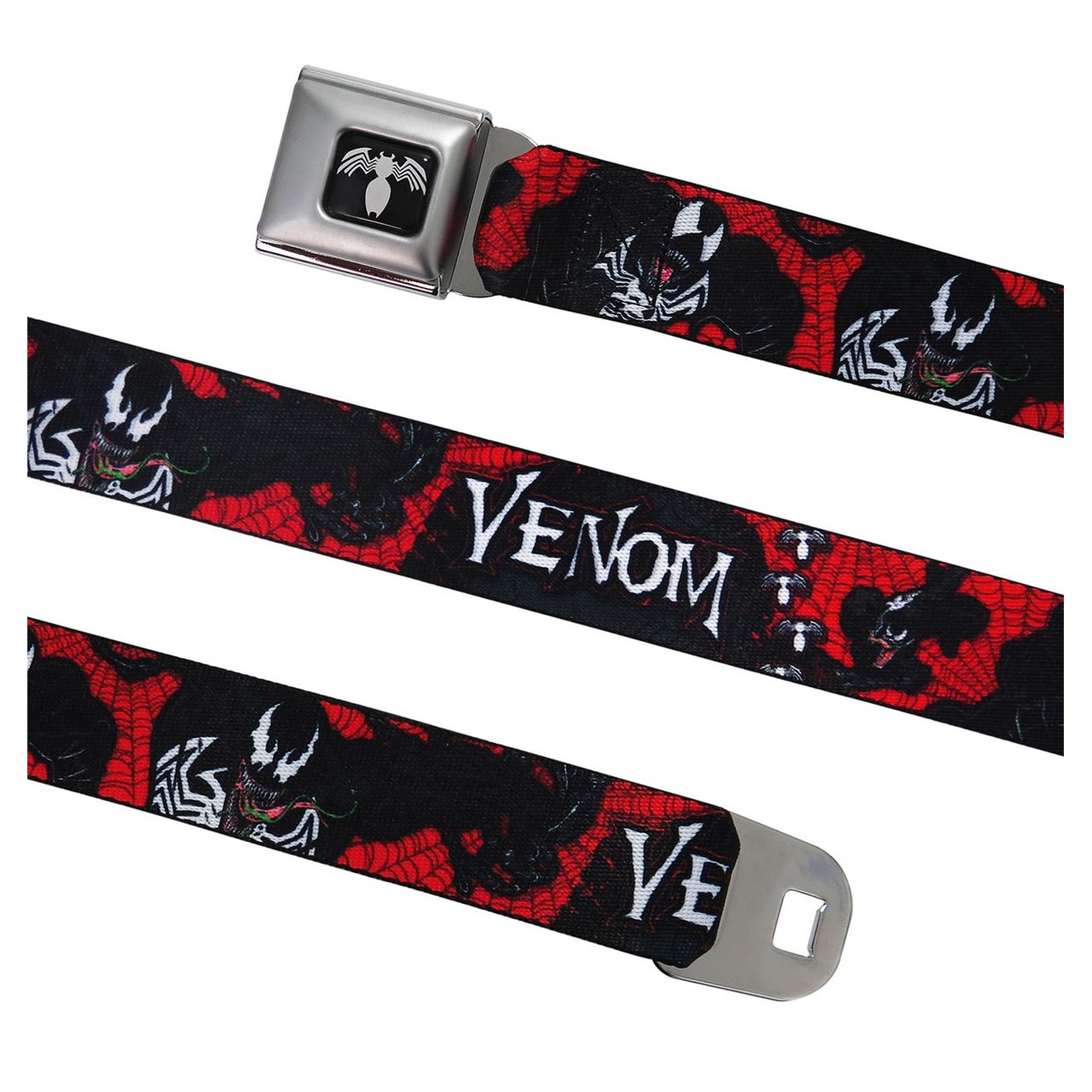 Venom Comic Seatbelt Belt, Black