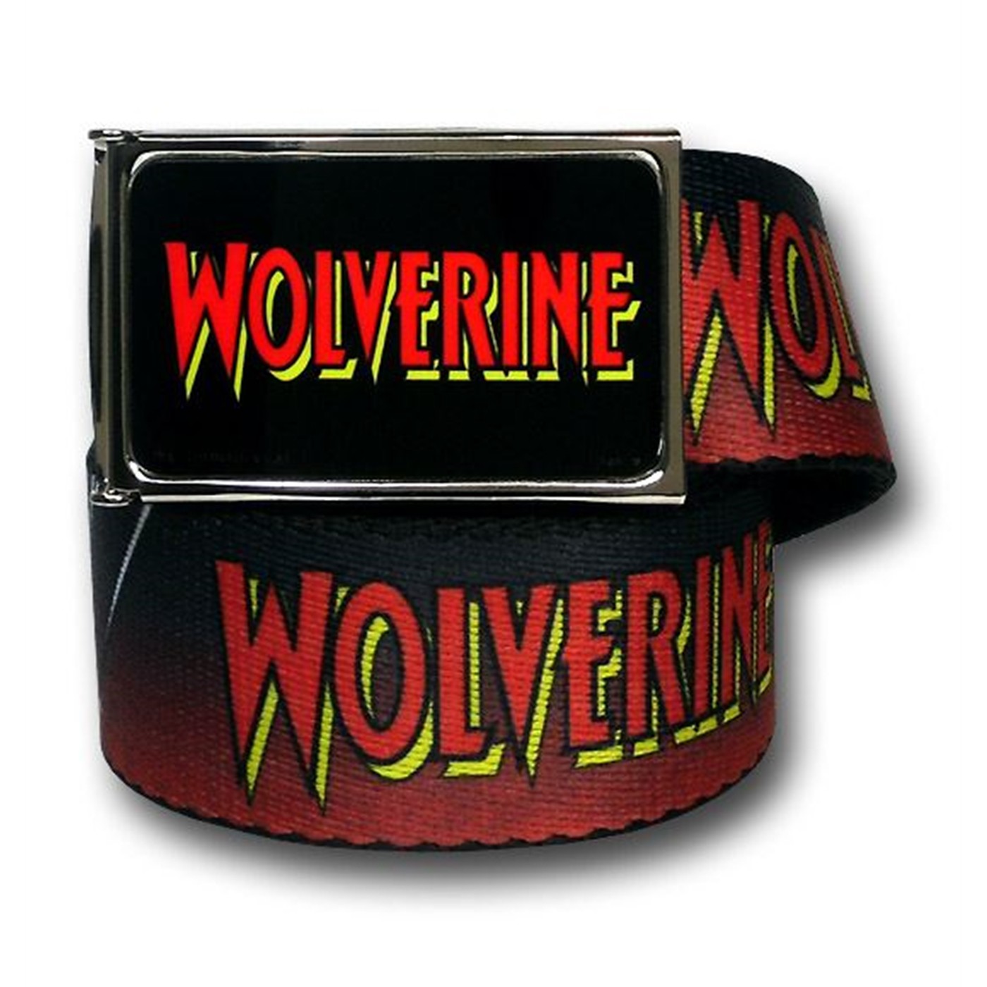 Wolverine Red Logo Web Belt, Black