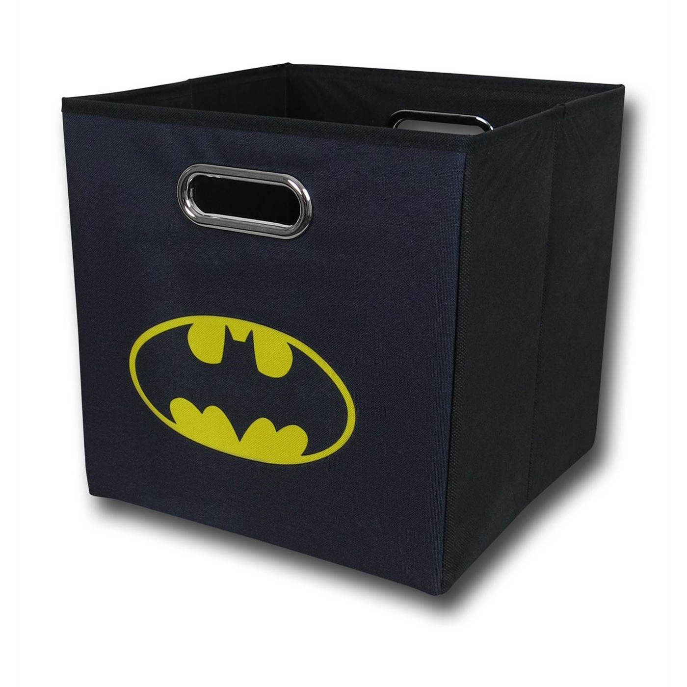 Batman Symbol Black Folding Storage Bin, Black