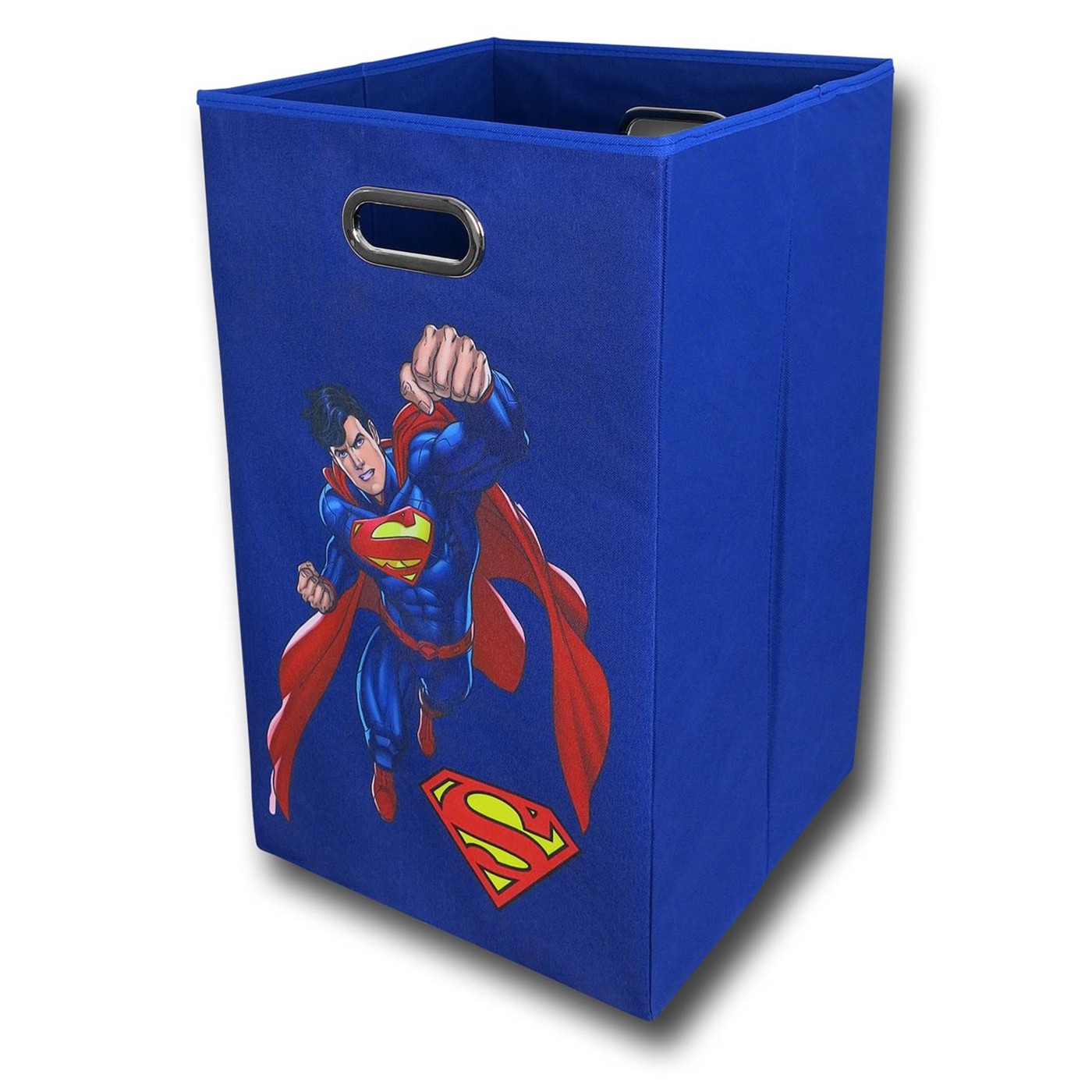 Superman Blue Folding Laundry Bin, Blue