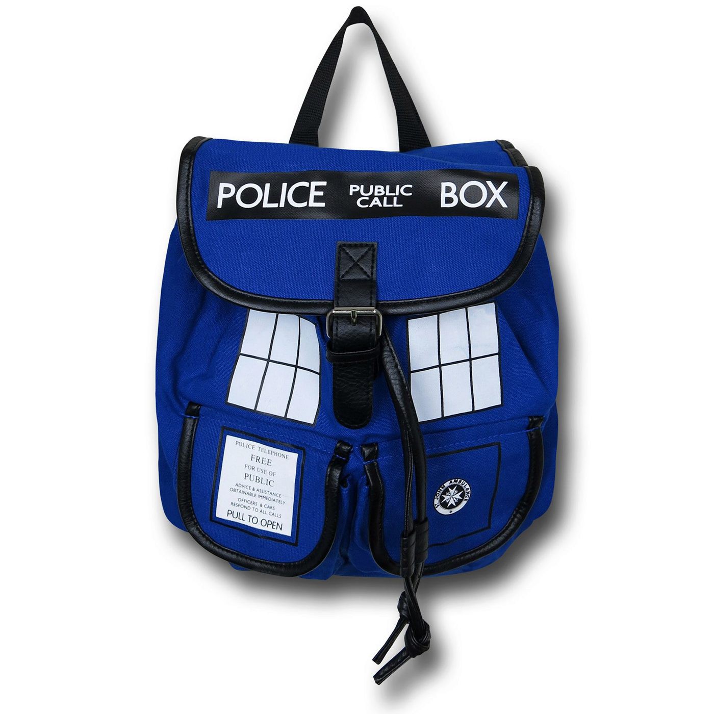 Doctor Who Blue Tardis Knapsack, Blue