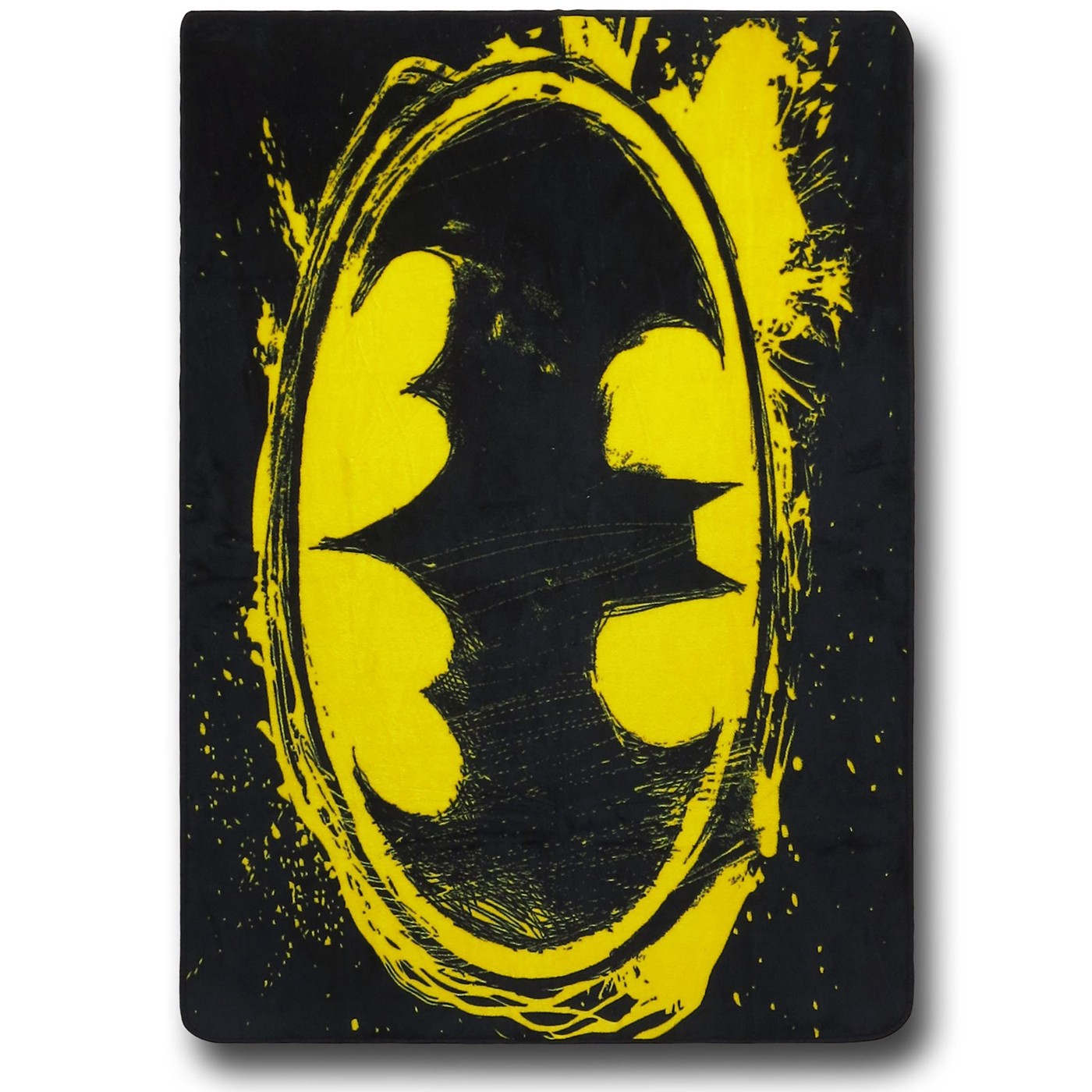Batman Symbol Fleece Blanket, Black