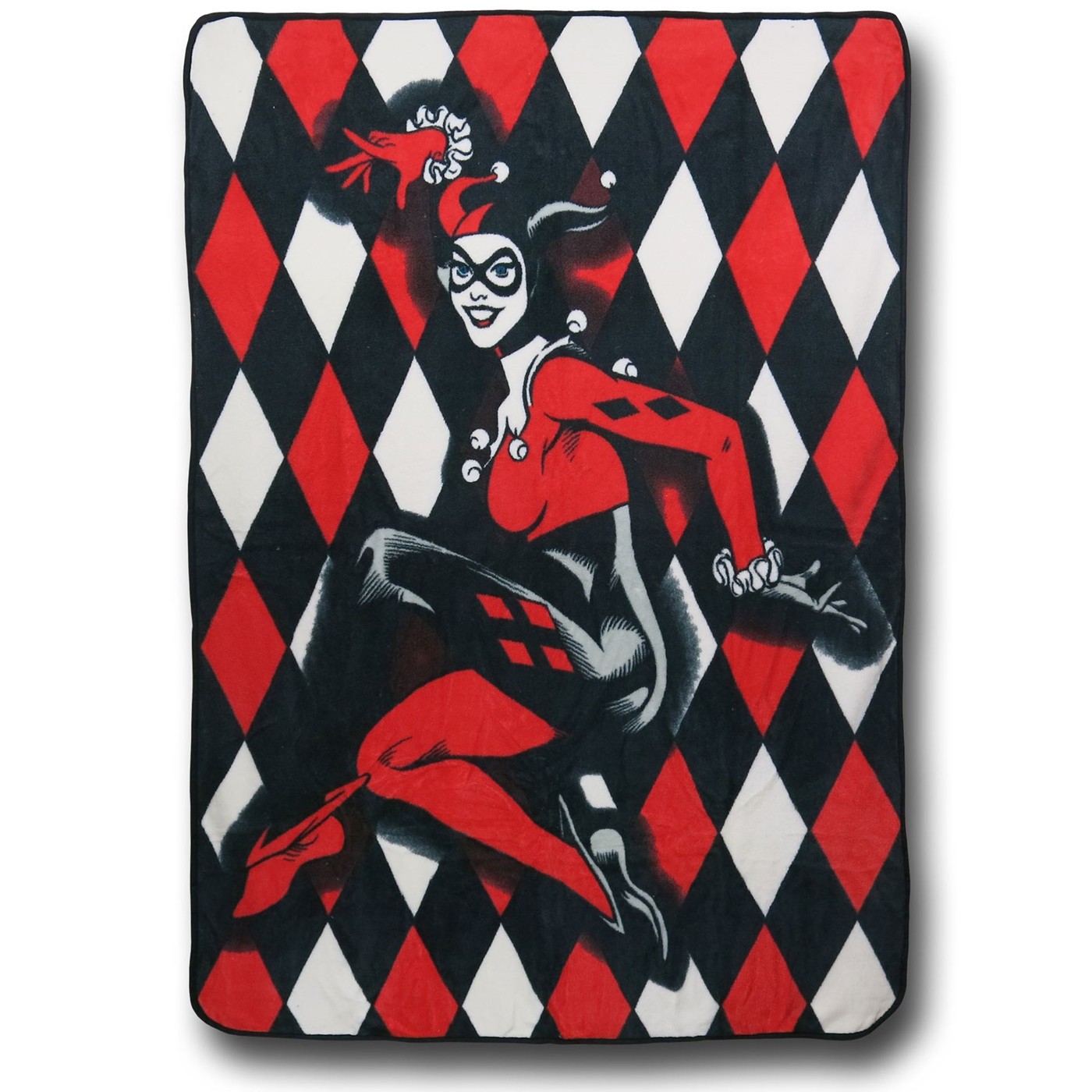 Harley Quinn Fleece Blanket, Red