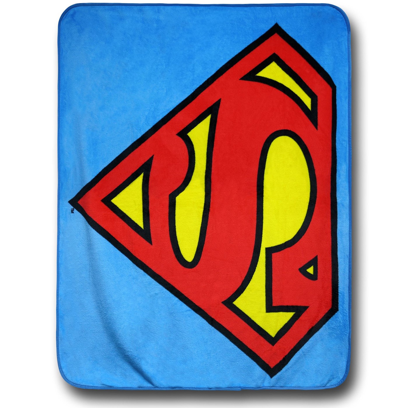 Superman Symbol Fleece Blanket, Blue
