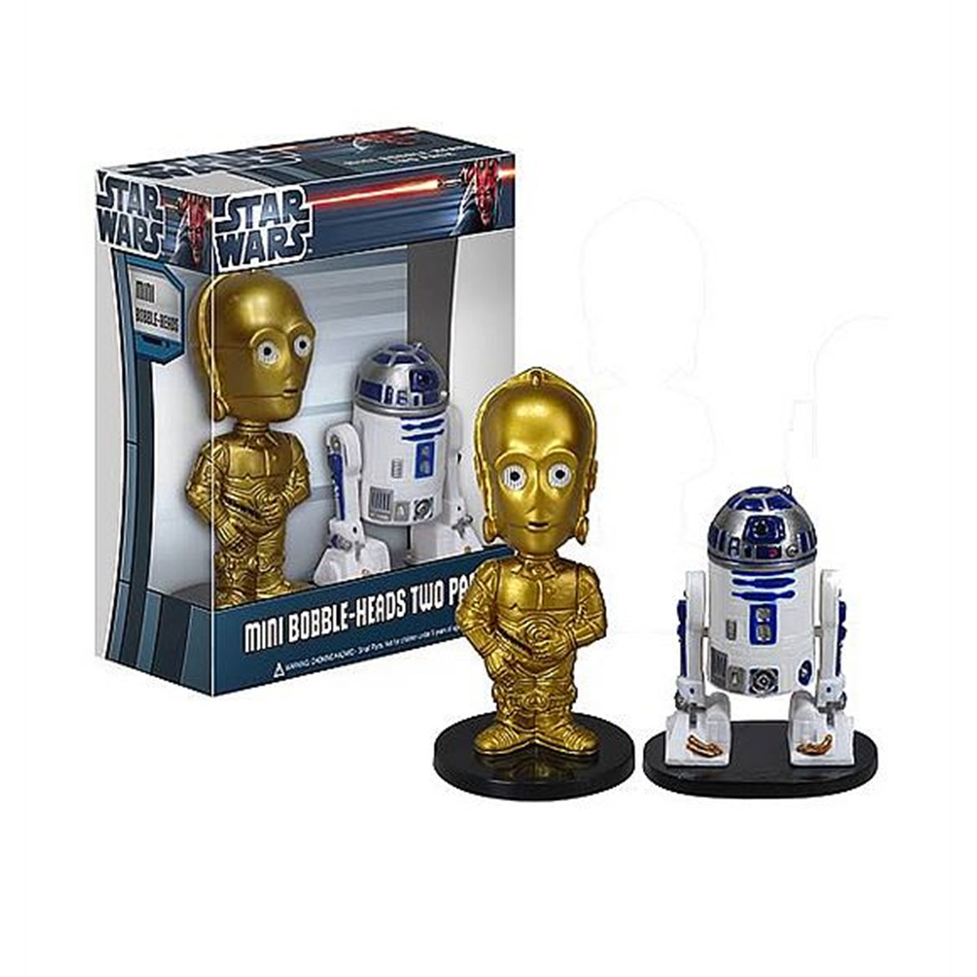 C-3PO & R2D2 Mini Wacky Wobbler Set