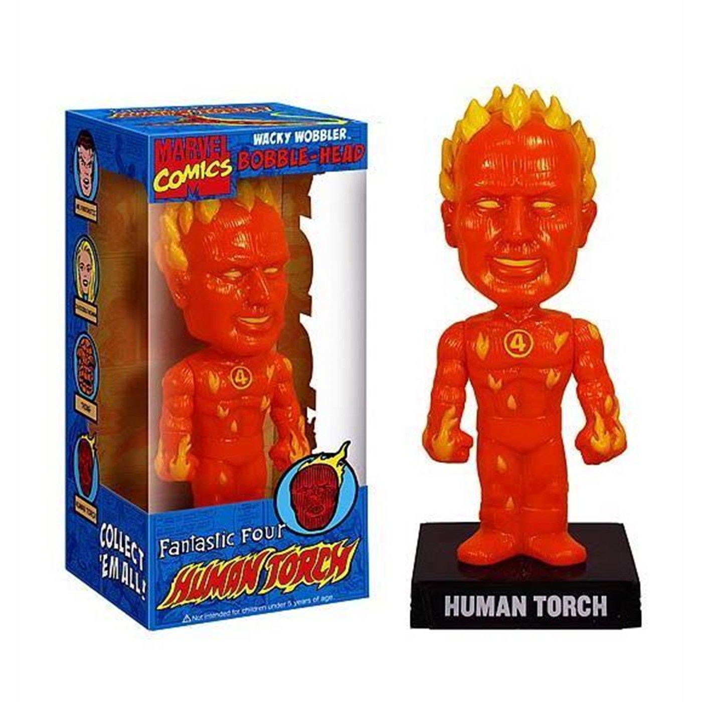 Fantastic Four Human Torch Bobble Head, Red