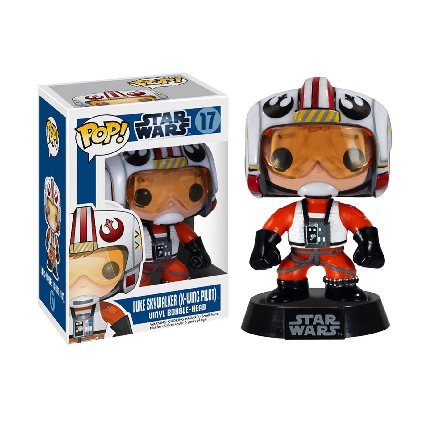 Star Wars Pilot Luke Pop Vinyl Bobblehead, Orange