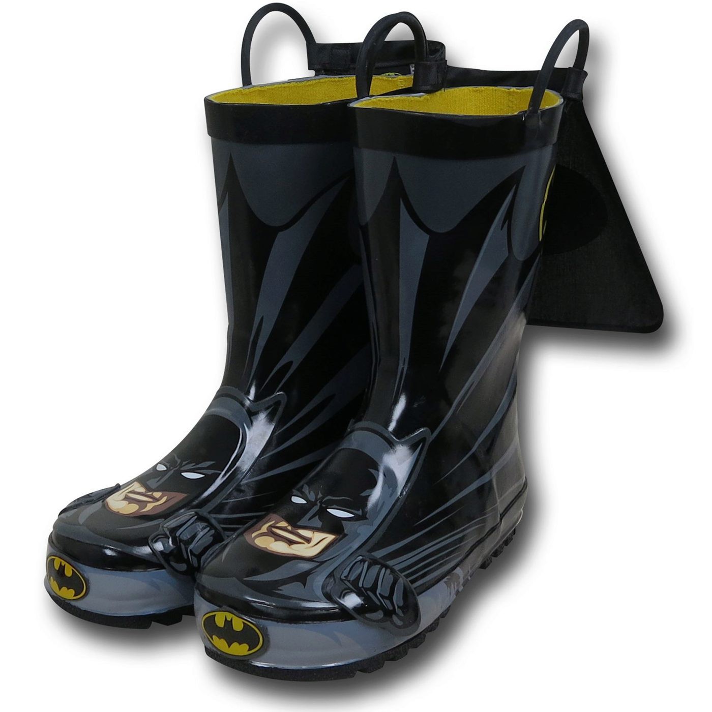 Batman Caped Kids Rain Boots, Black