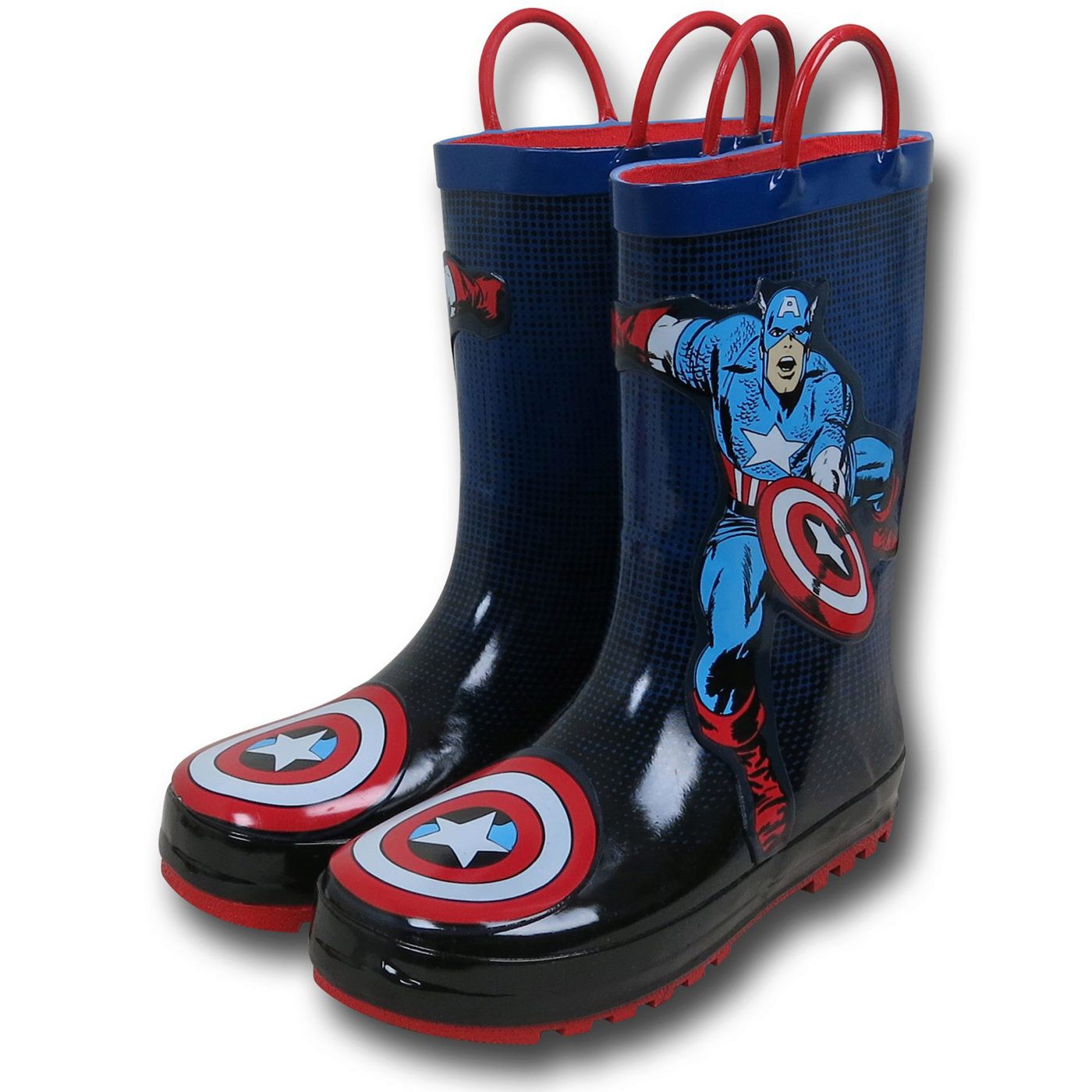 Captain America Kids Rain Boots, Blue