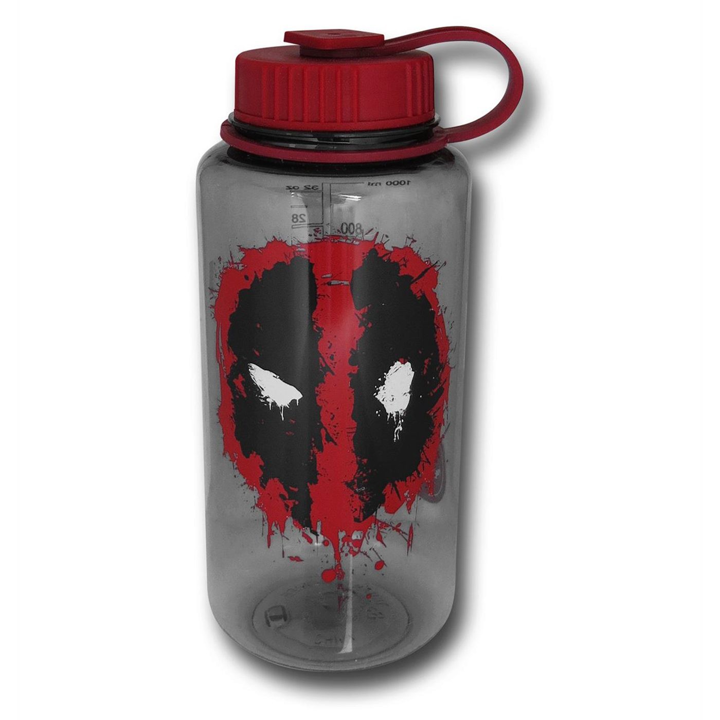 Deadpool Splat Tritan 32oz Water Bottle, Red