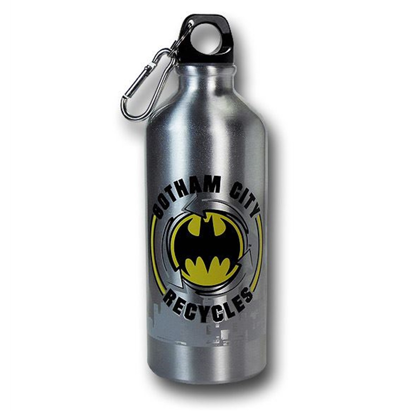 Batman Gotham Recycles 20oz Aluminum Water Bottle, Grey
