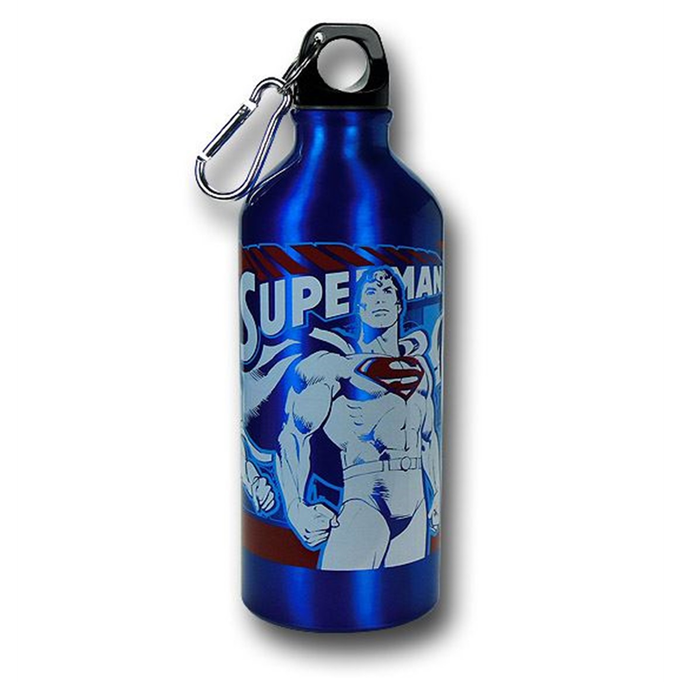 Superman Blue 20oz Aluminum Water Bottle, Blue