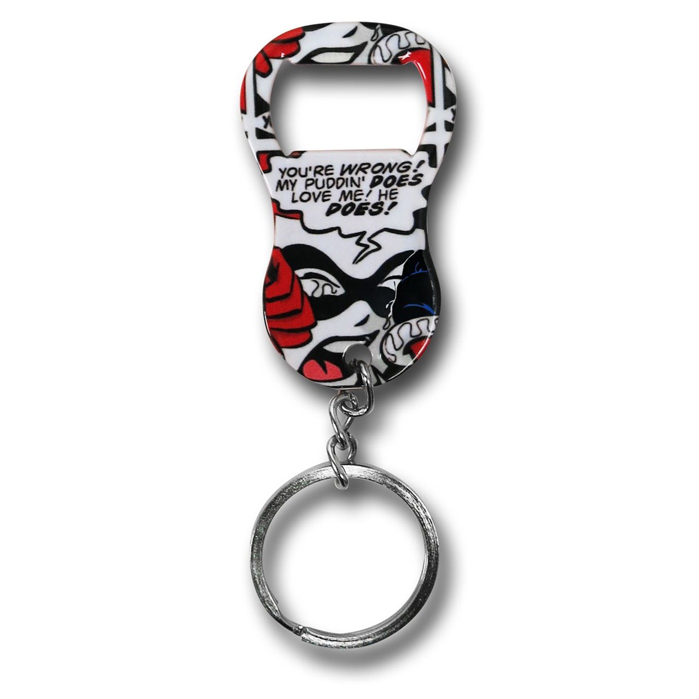 Harley Quinn Comic Bottle Opener, Red