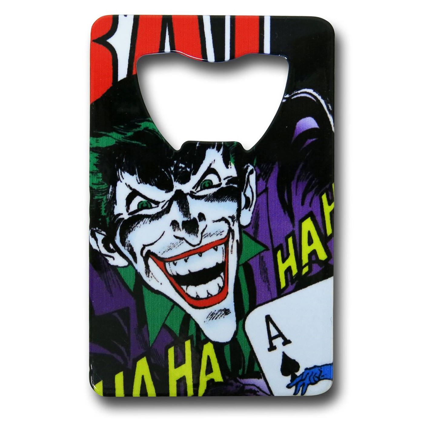 Joker Credit Card Bottle Opener, Green