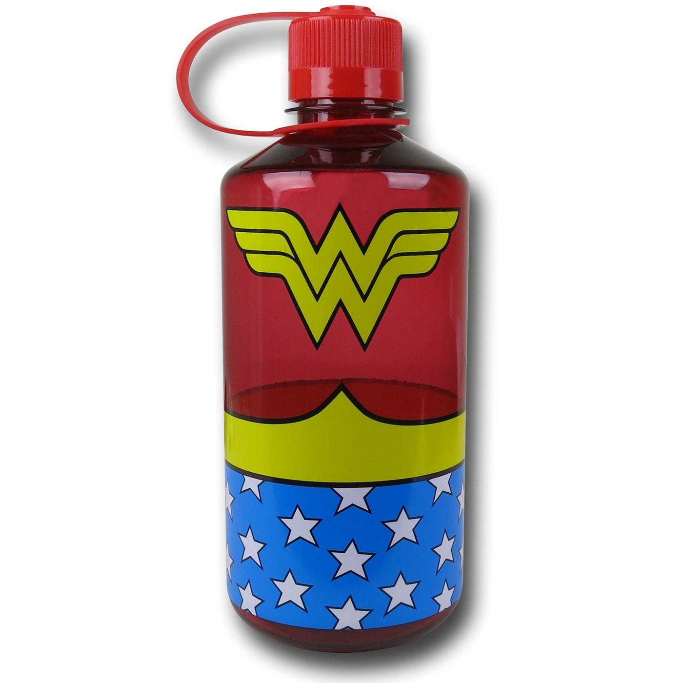 Wonder Woman Plastic Screw Top Bottle, Red