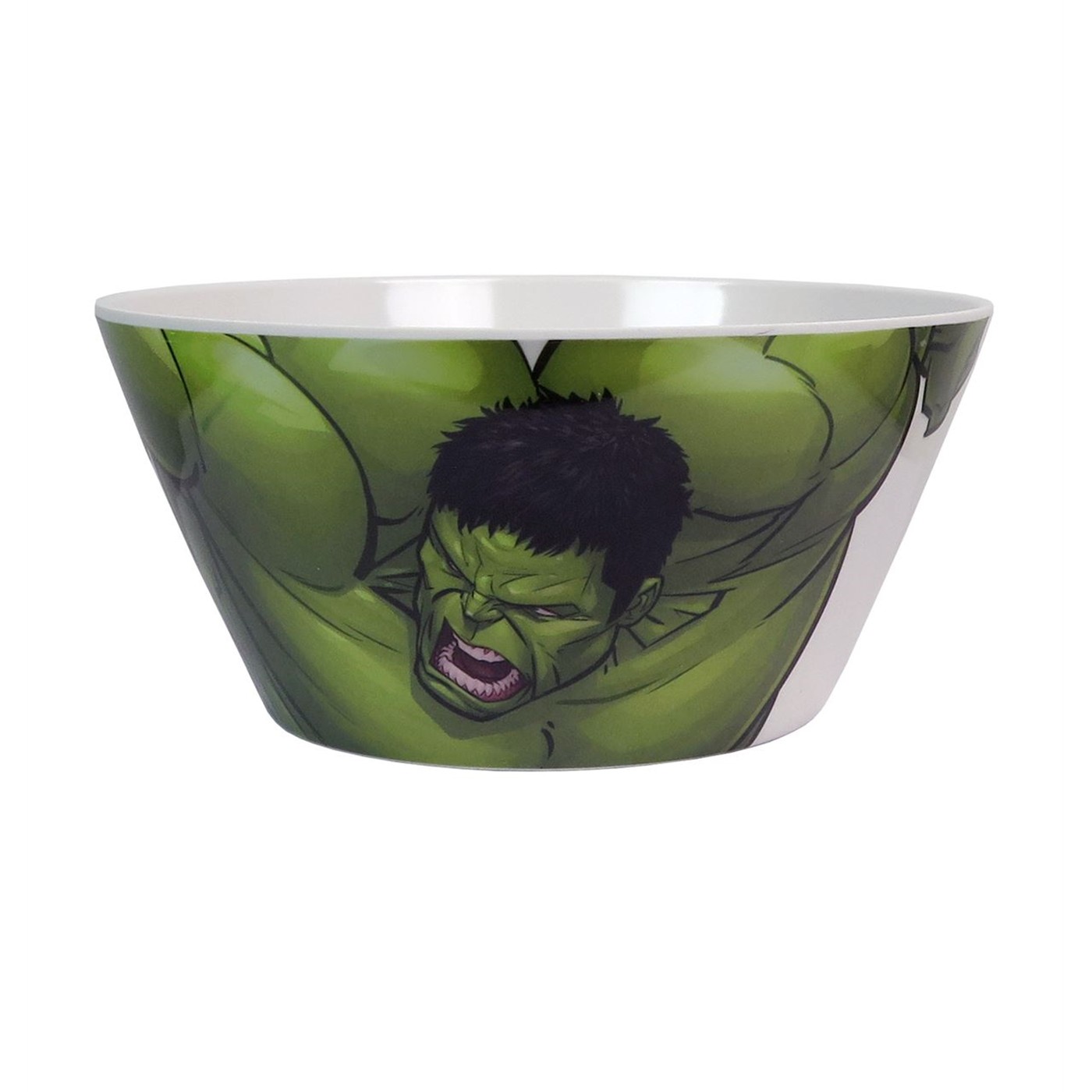 Hulk Angry Plastic 25oz Soup Bowl, White
