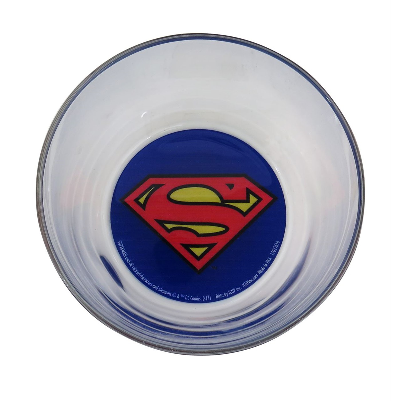 Superman 16oz Glass Storage Bowl with Lid